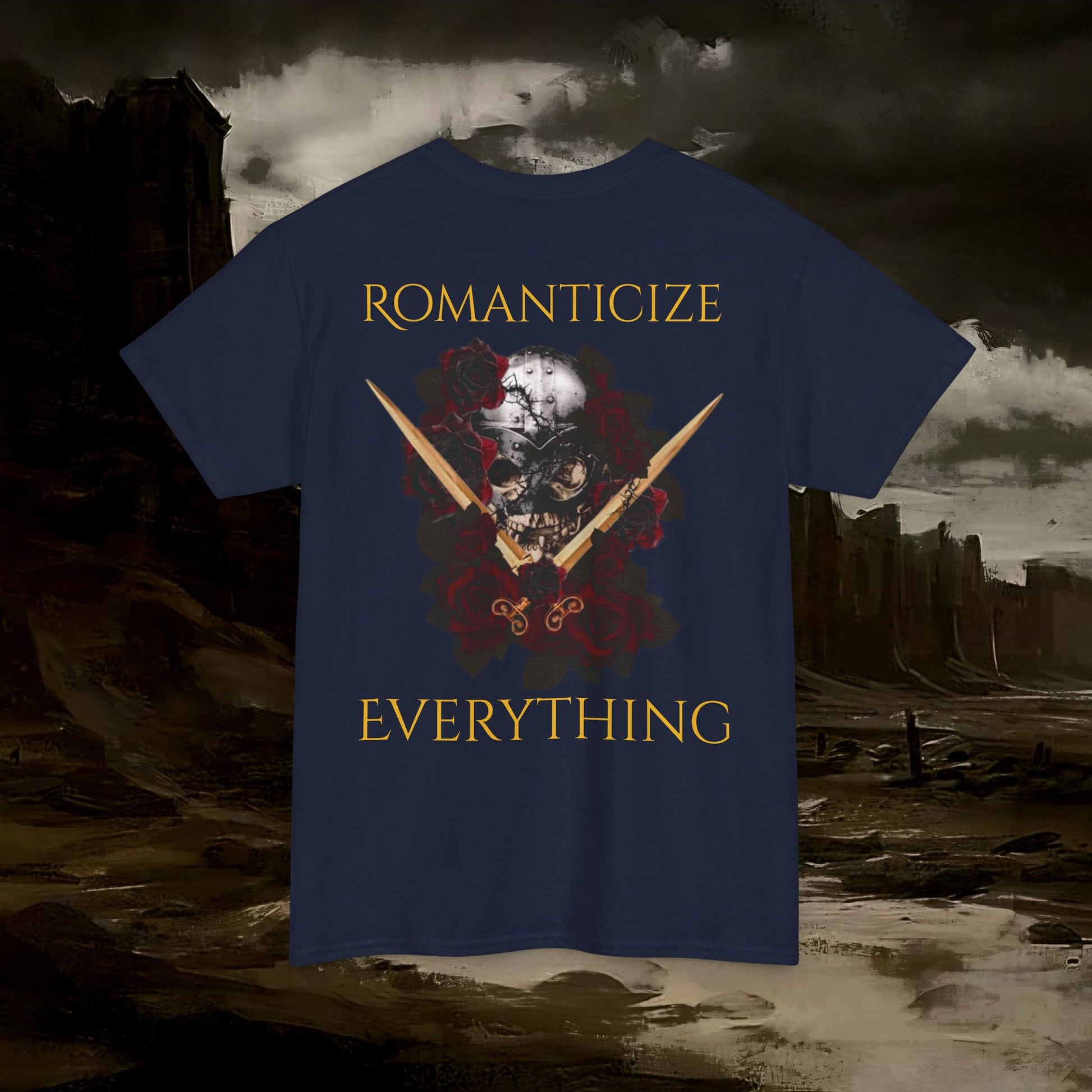 The Barbarian's Fate Medieval Fantasy Inspired Graphic T-Shirt Back Version
