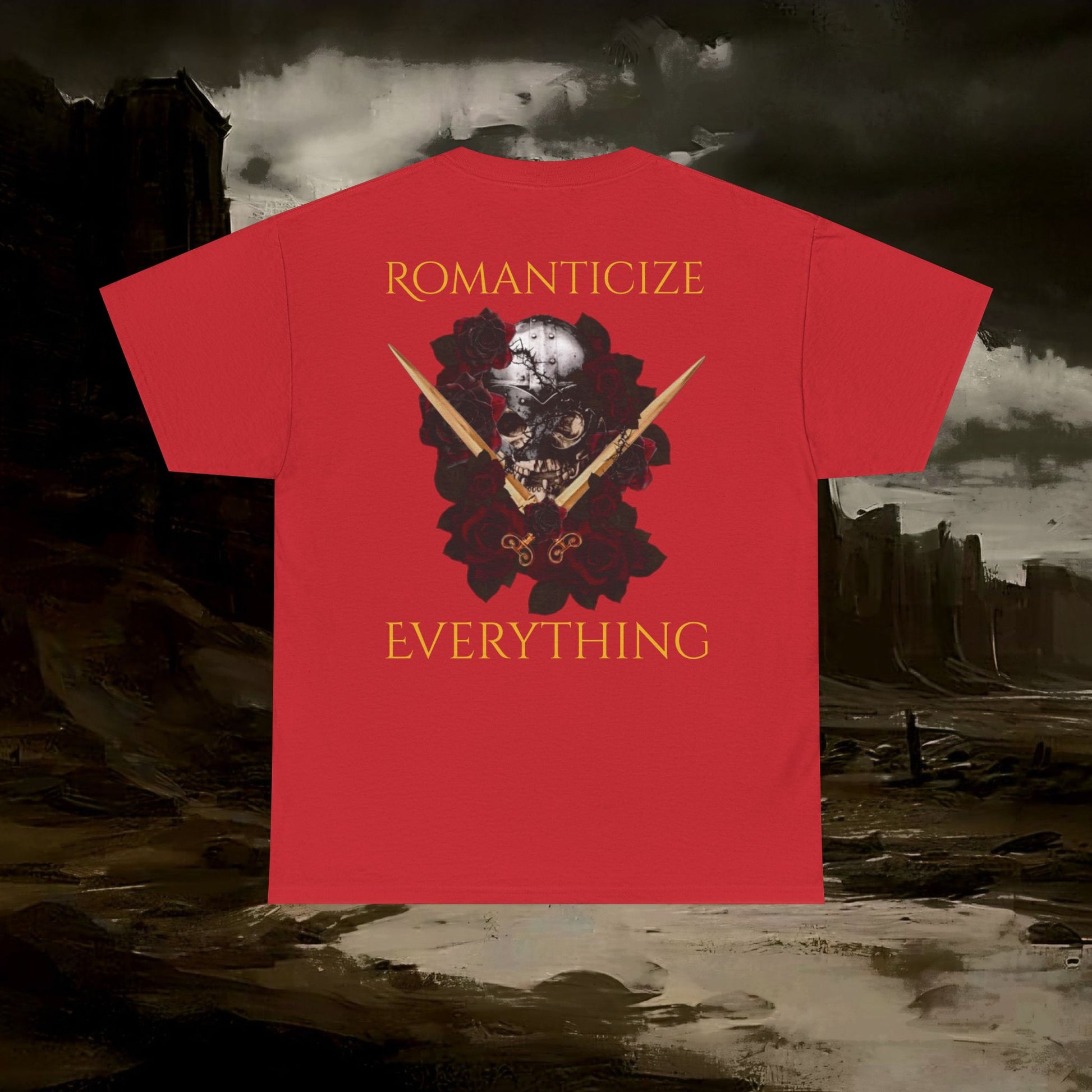 The Barbarian's Fate Medieval Fantasy Inspired Graphic T-Shirt Back Version