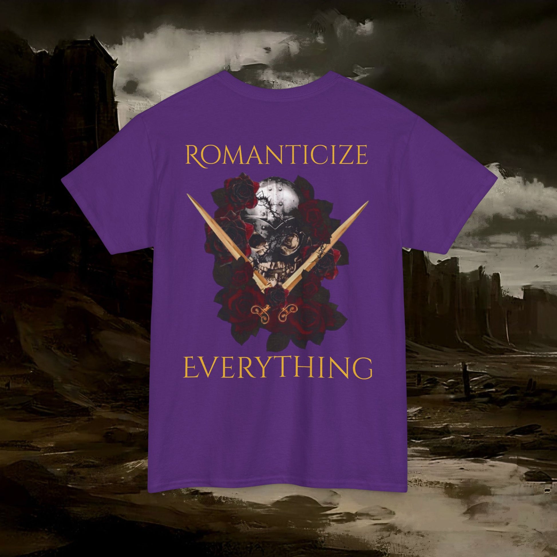 The Barbarian's Fate Medieval Fantasy Inspired Graphic T-Shirt Back Version