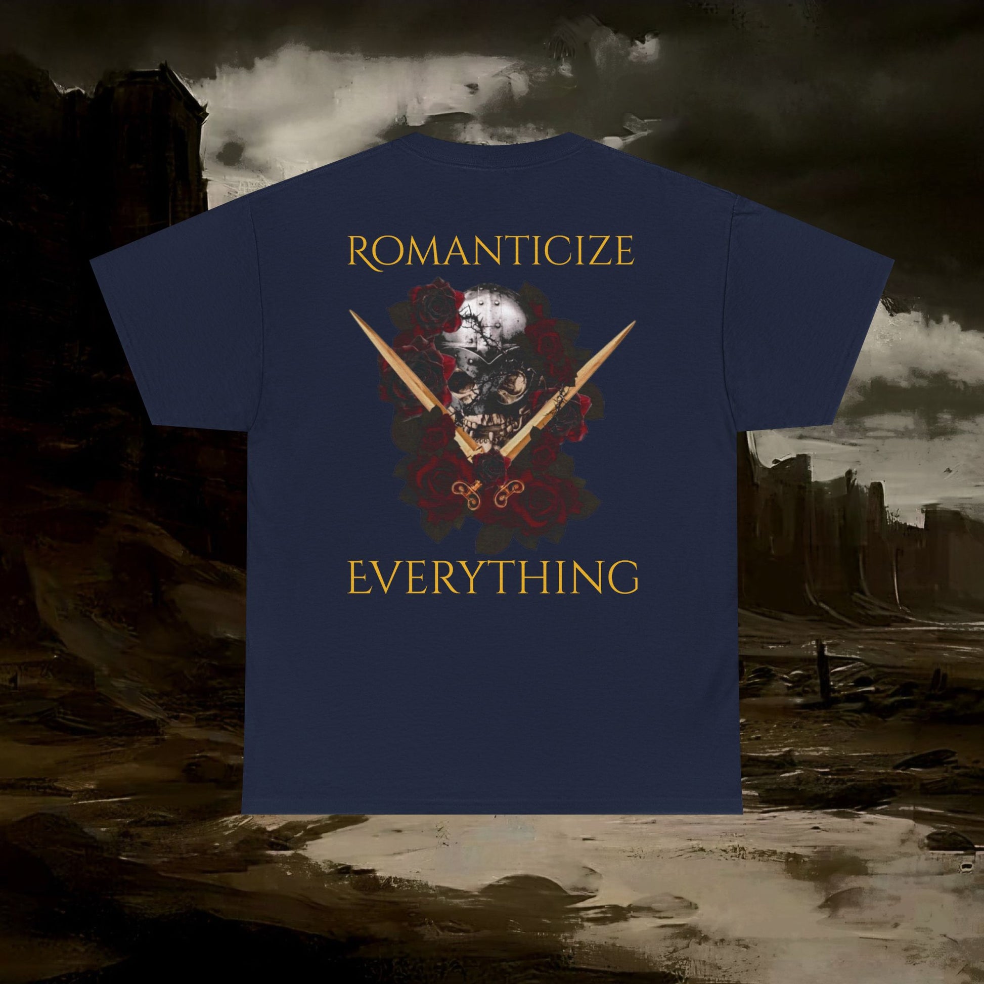 The Barbarian's Fate Medieval Fantasy Inspired Graphic T-Shirt Back Version