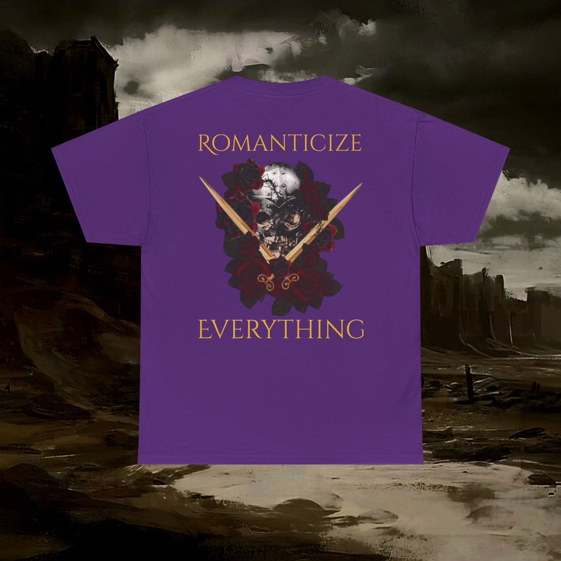 The Barbarian's Fate Medieval Fantasy Inspired Graphic T-Shirt Back Version