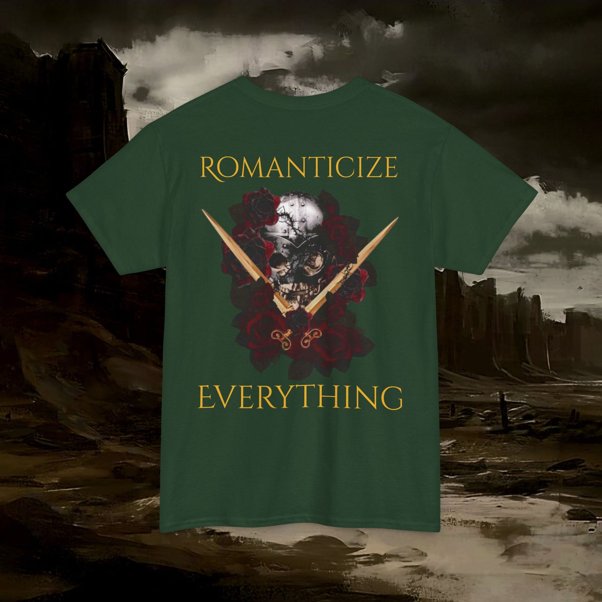 The Barbarian's Fate Medieval Fantasy Inspired Graphic T-Shirt Back Version