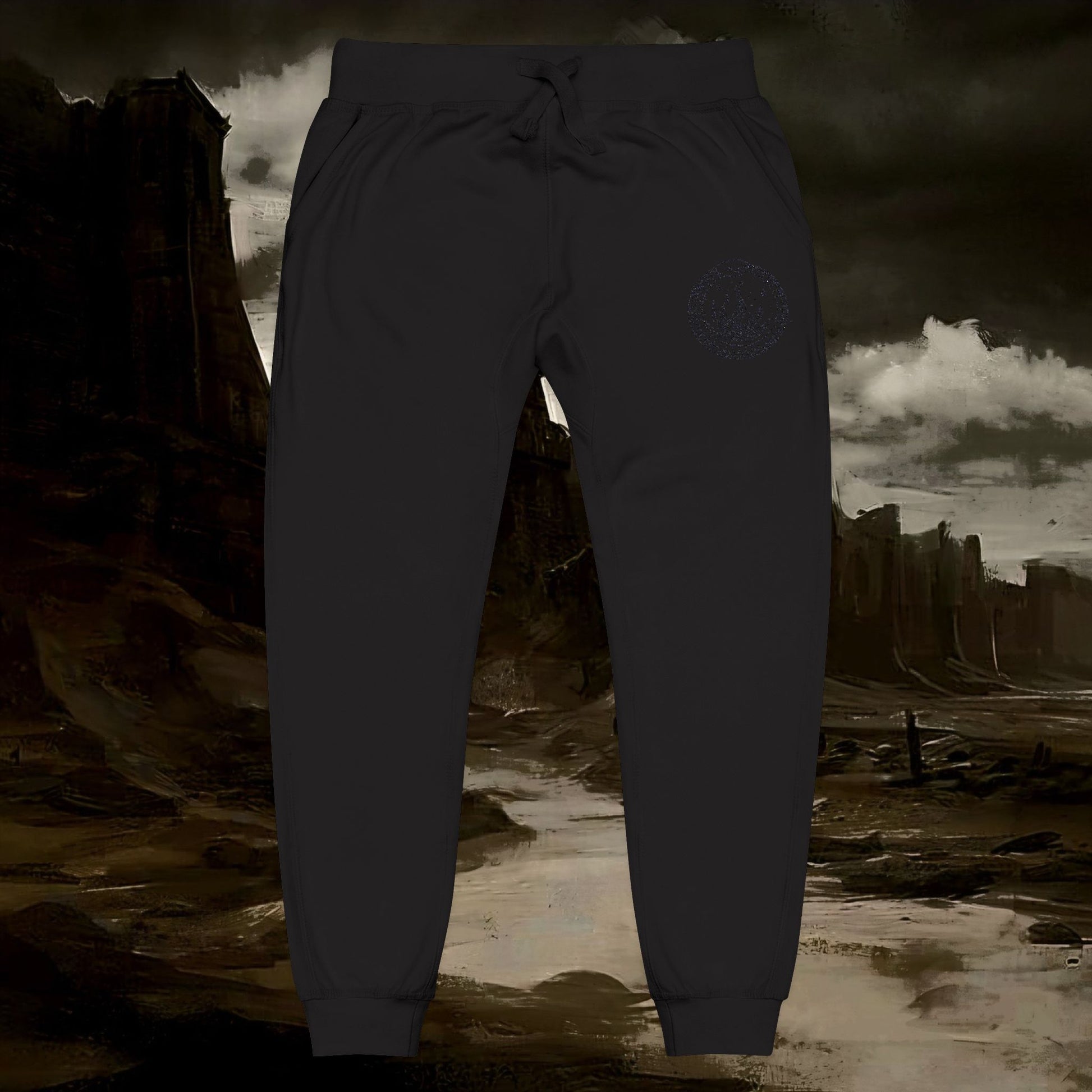 Unisex Fleece Sweatpants ( Esoteric Embroidery)