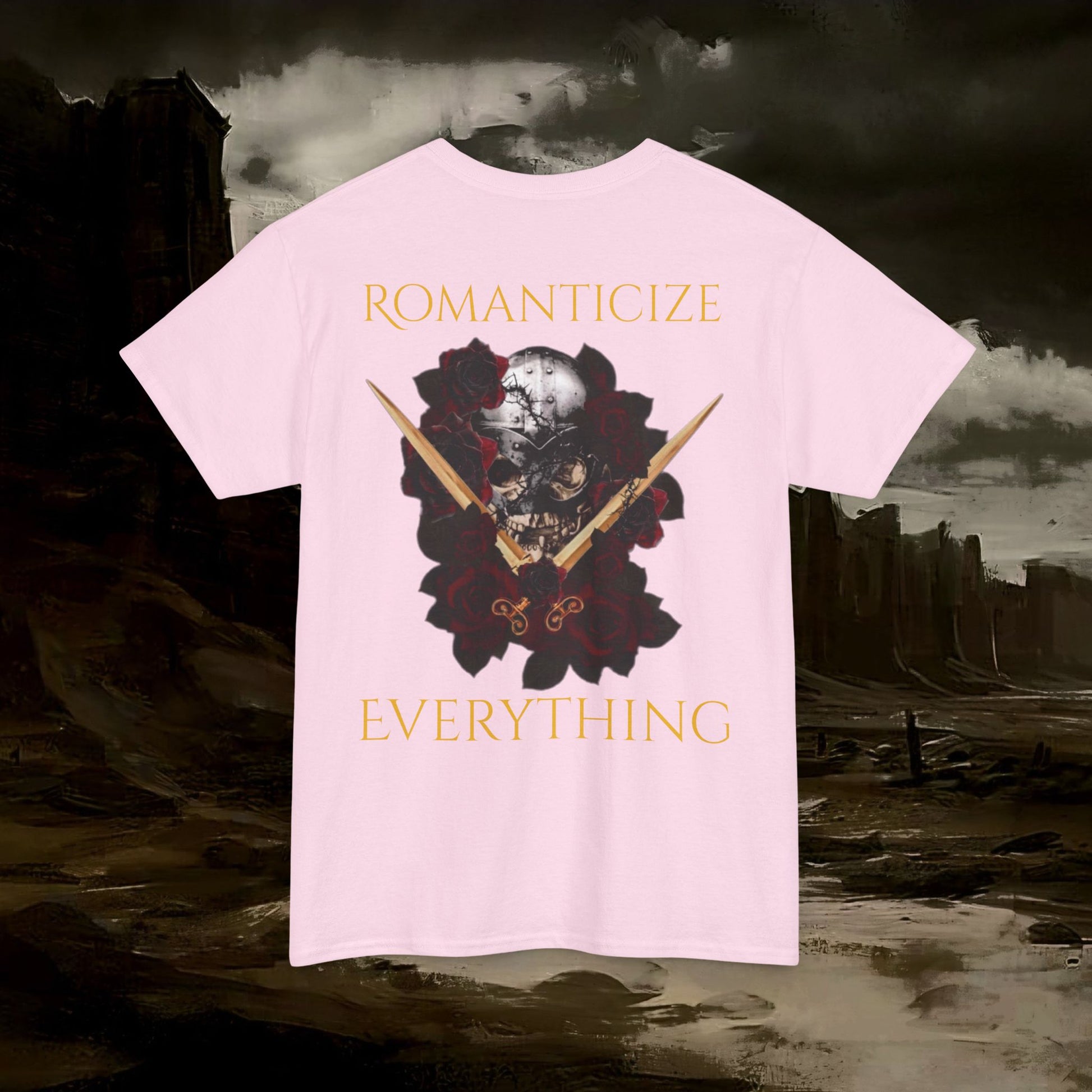 The Barbarian's Fate Medieval Fantasy Inspired Graphic T-Shirt Back Version