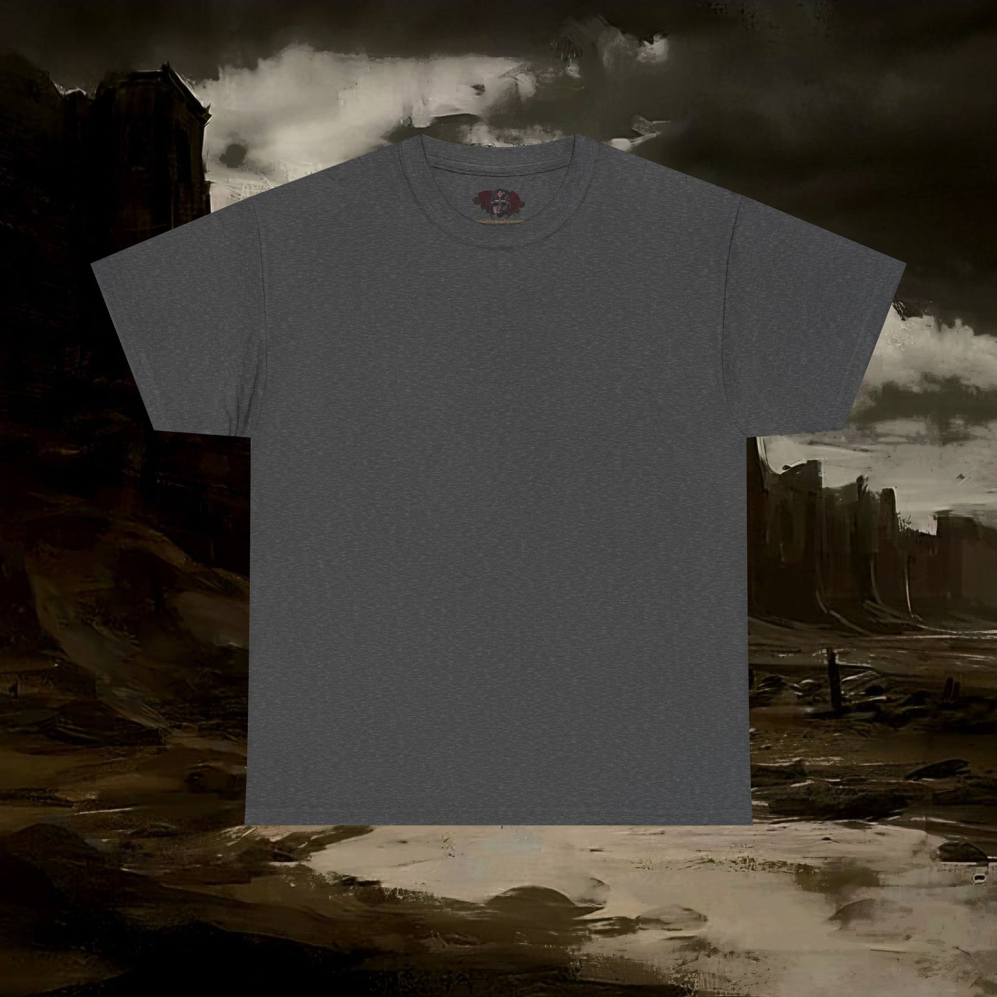 The Barbarian's Mirror Graphic T-Shirt Dark Fantasy Medieval Inspired Tee. Back Version