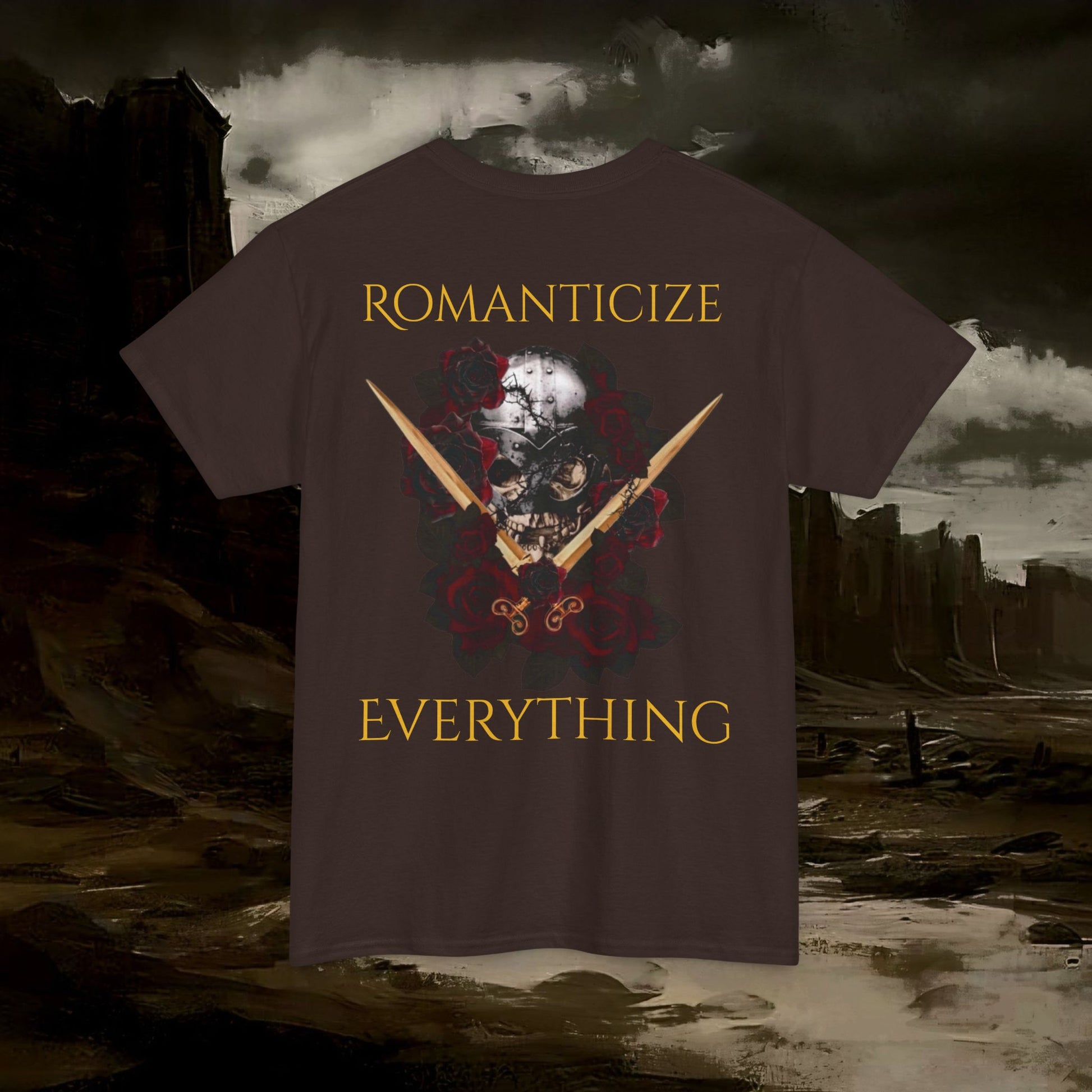The Barbarian's Fate Medieval Fantasy Inspired Graphic T-Shirt Back Version