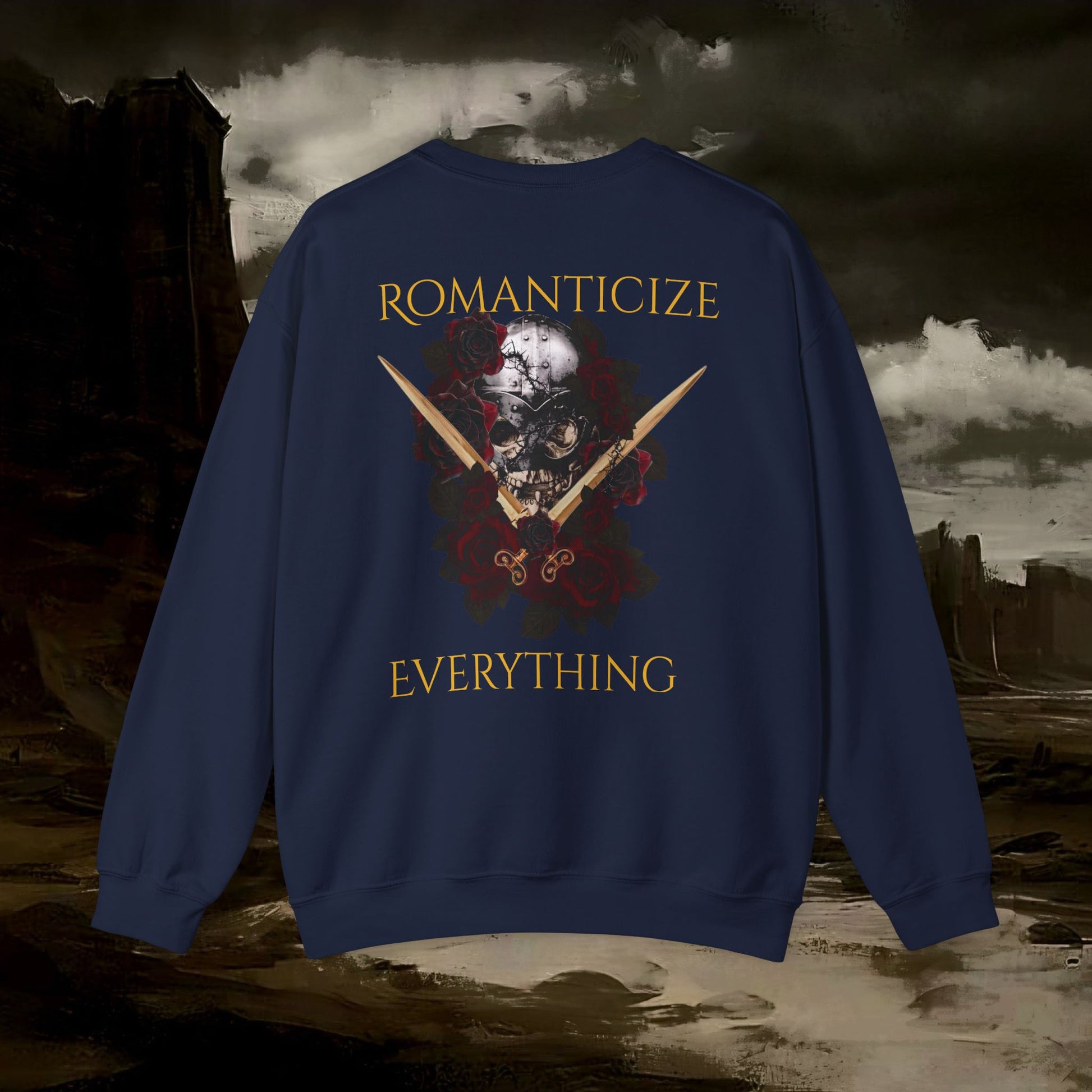 The Barbarian's Fate Medieval Fantasy Inspired Graphic Sweatshirt Back Version