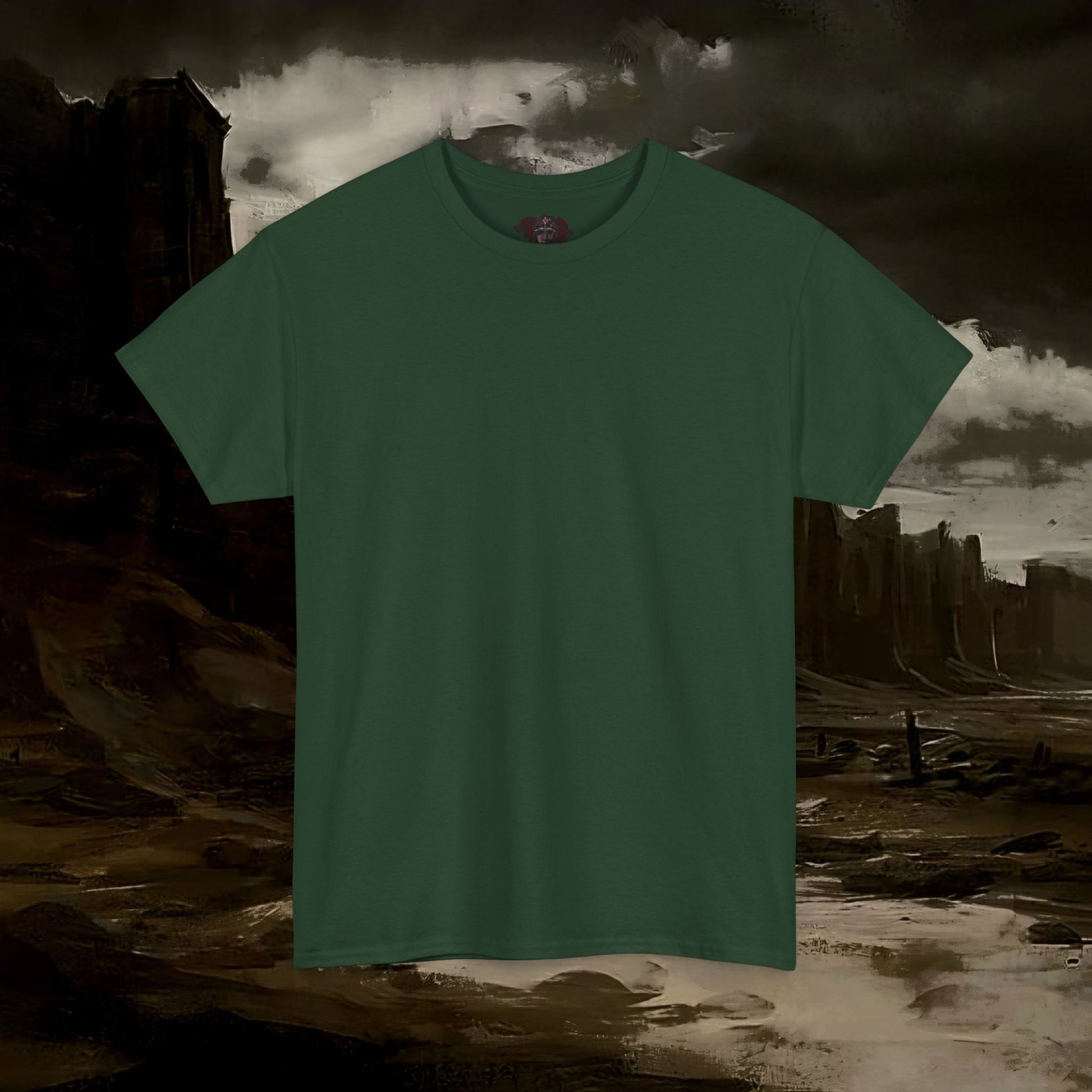 The Barbarian's Mirror Graphic T-Shirt Dark Fantasy Medieval Inspired Tee. Back Version