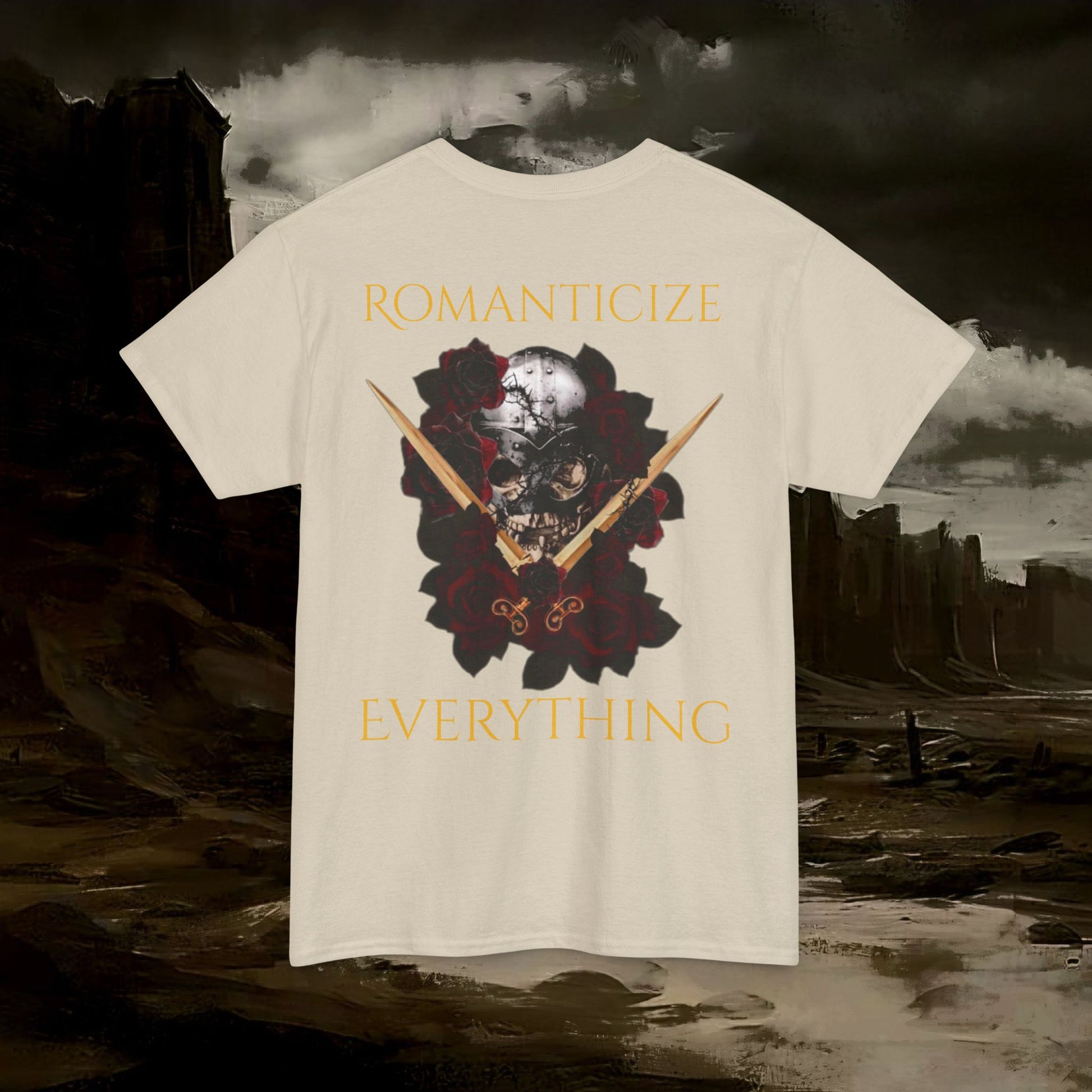 The Barbarian's Fate Medieval Fantasy Inspired Graphic T-Shirt Back Version