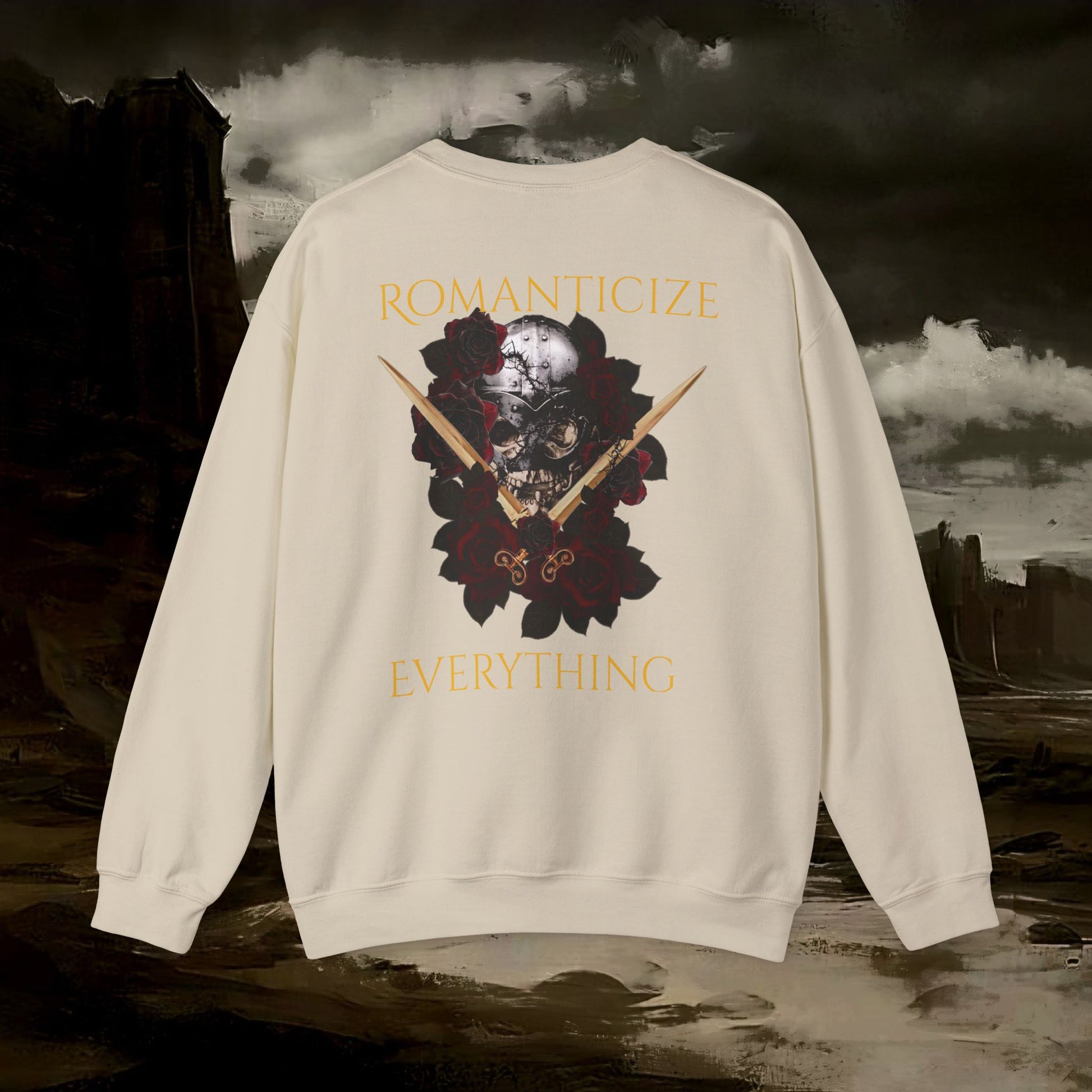 The Barbarian's Fate Medieval Fantasy Inspired Graphic Sweatshirt Back Version