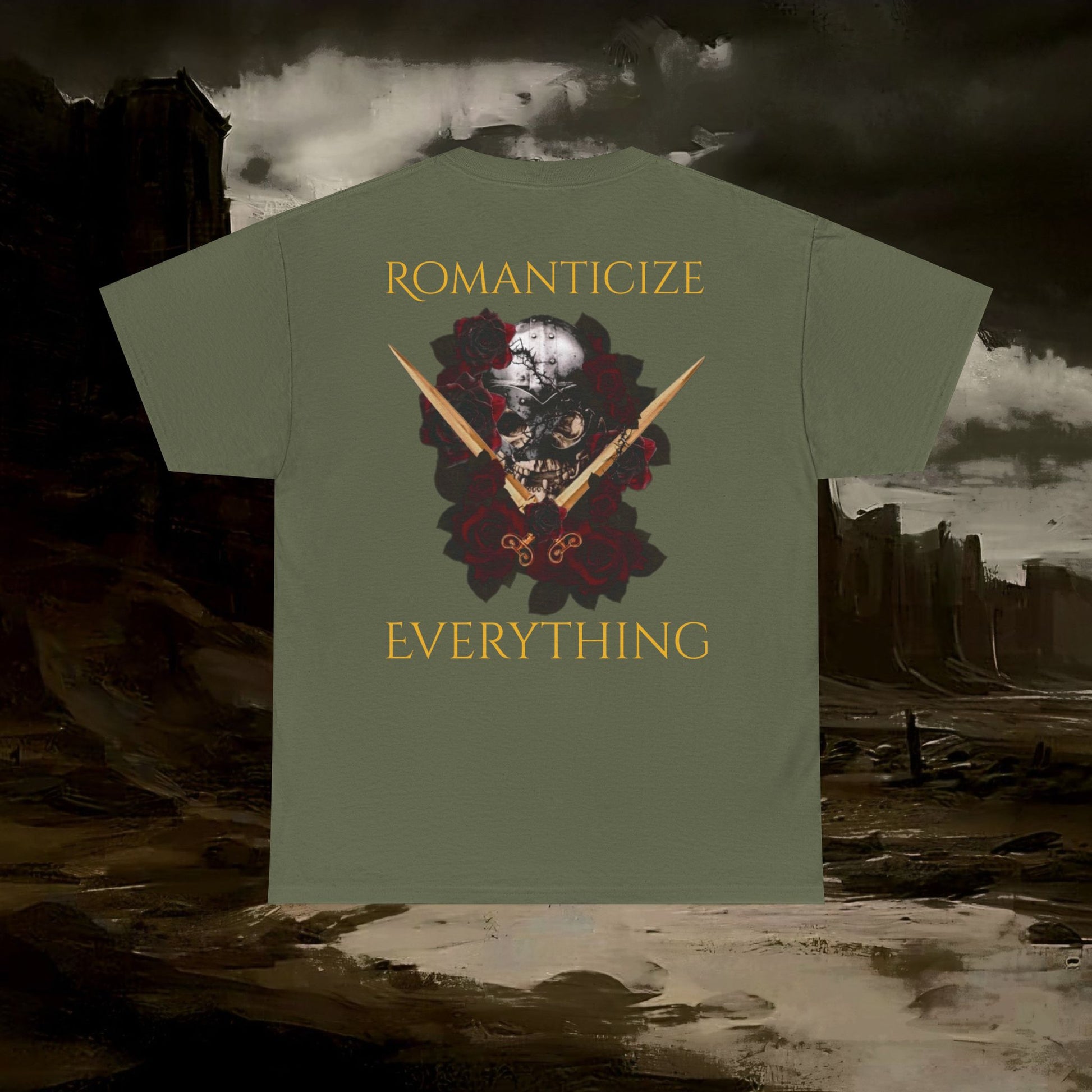 The Barbarian's Fate Medieval Fantasy Inspired Graphic T-Shirt Back Version