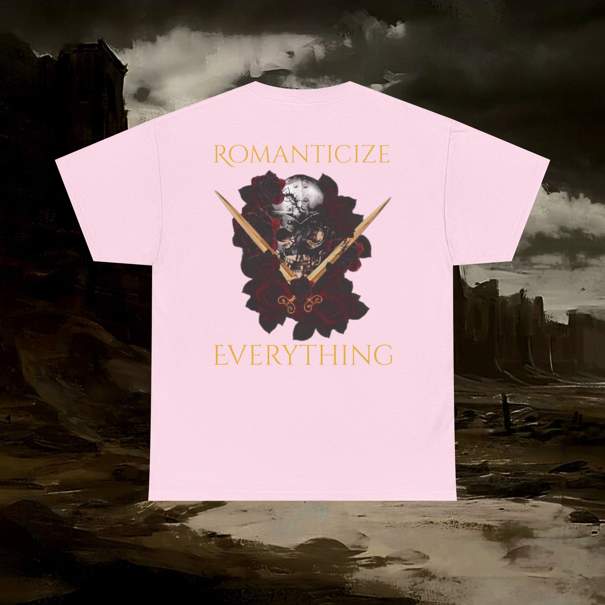 The Barbarian's Fate Medieval Fantasy Inspired Graphic T-Shirt Back Version