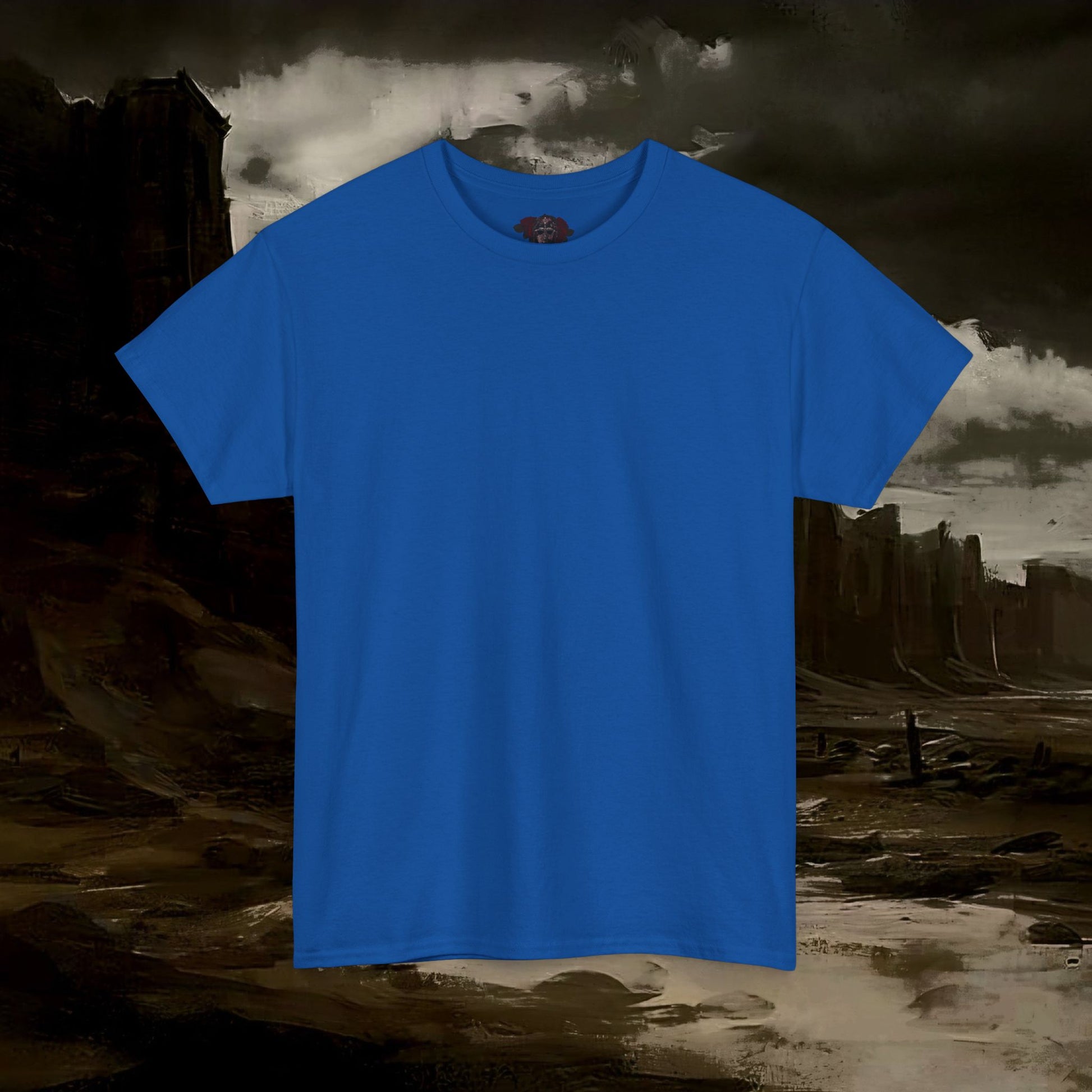 The Barbarian's Mirror Graphic T-Shirt Dark Fantasy Medieval Inspired Tee. Back Version