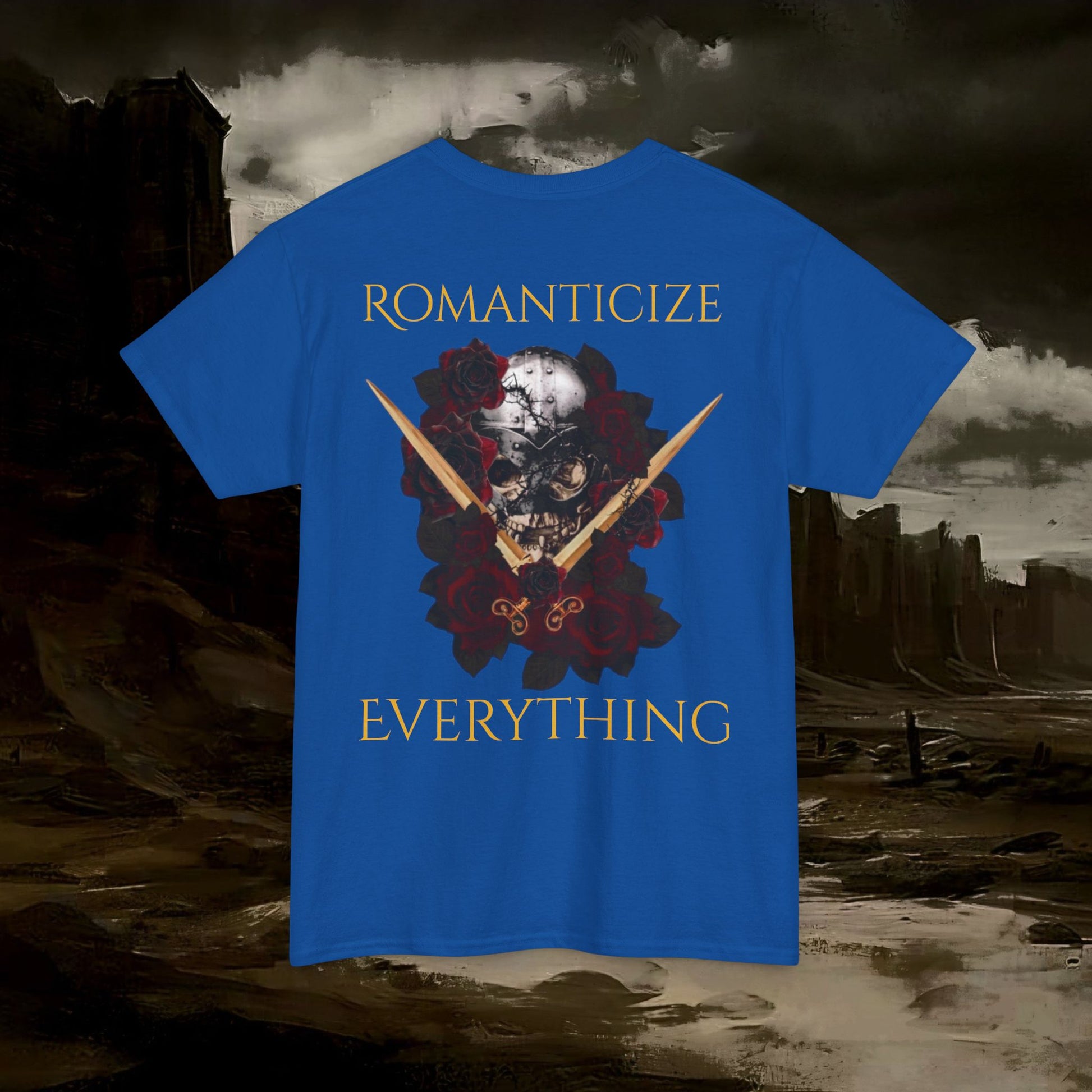 The Barbarian's Fate Medieval Fantasy Inspired Graphic T-Shirt Back Version