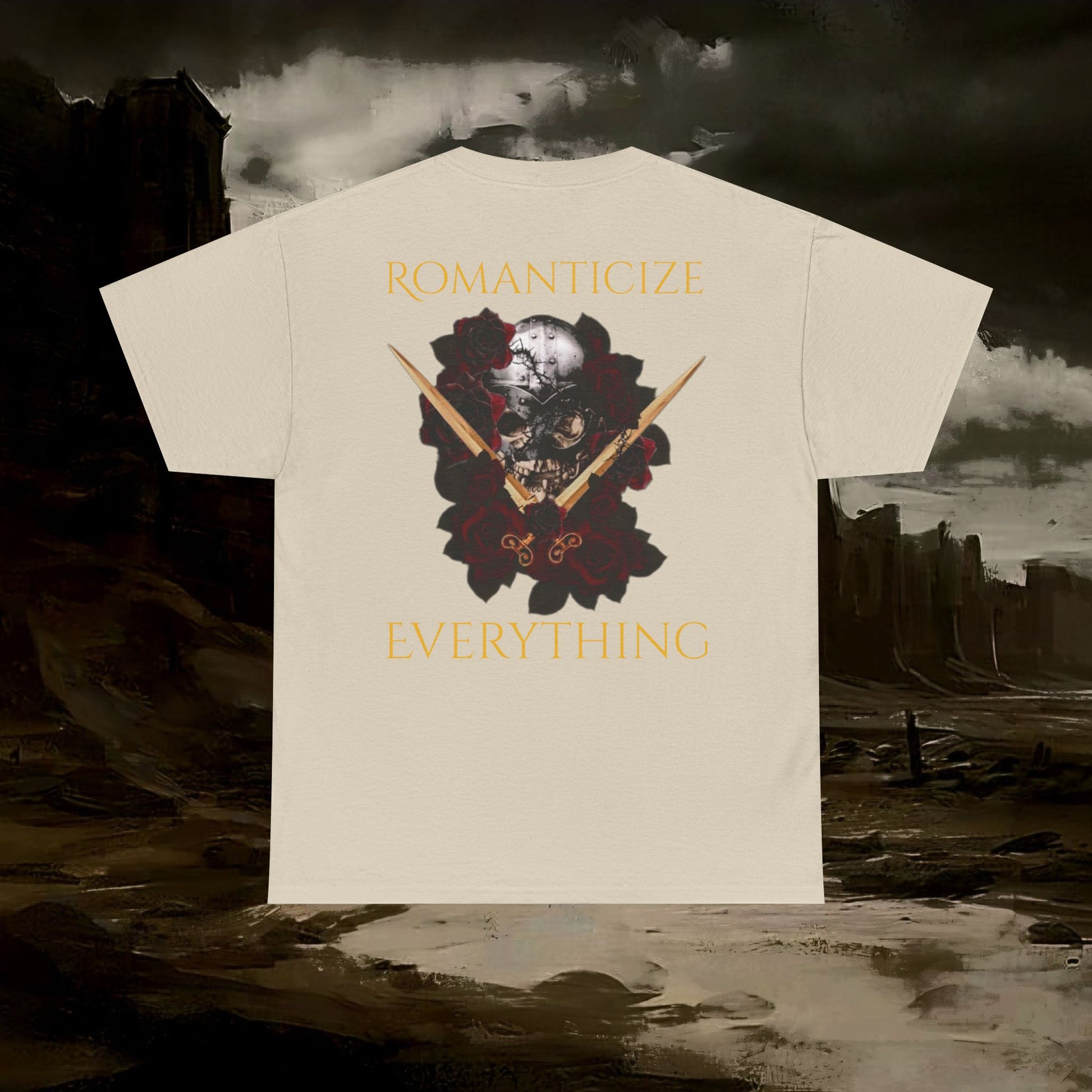 The Barbarian's Fate Medieval Fantasy Inspired Graphic T-Shirt Back Version