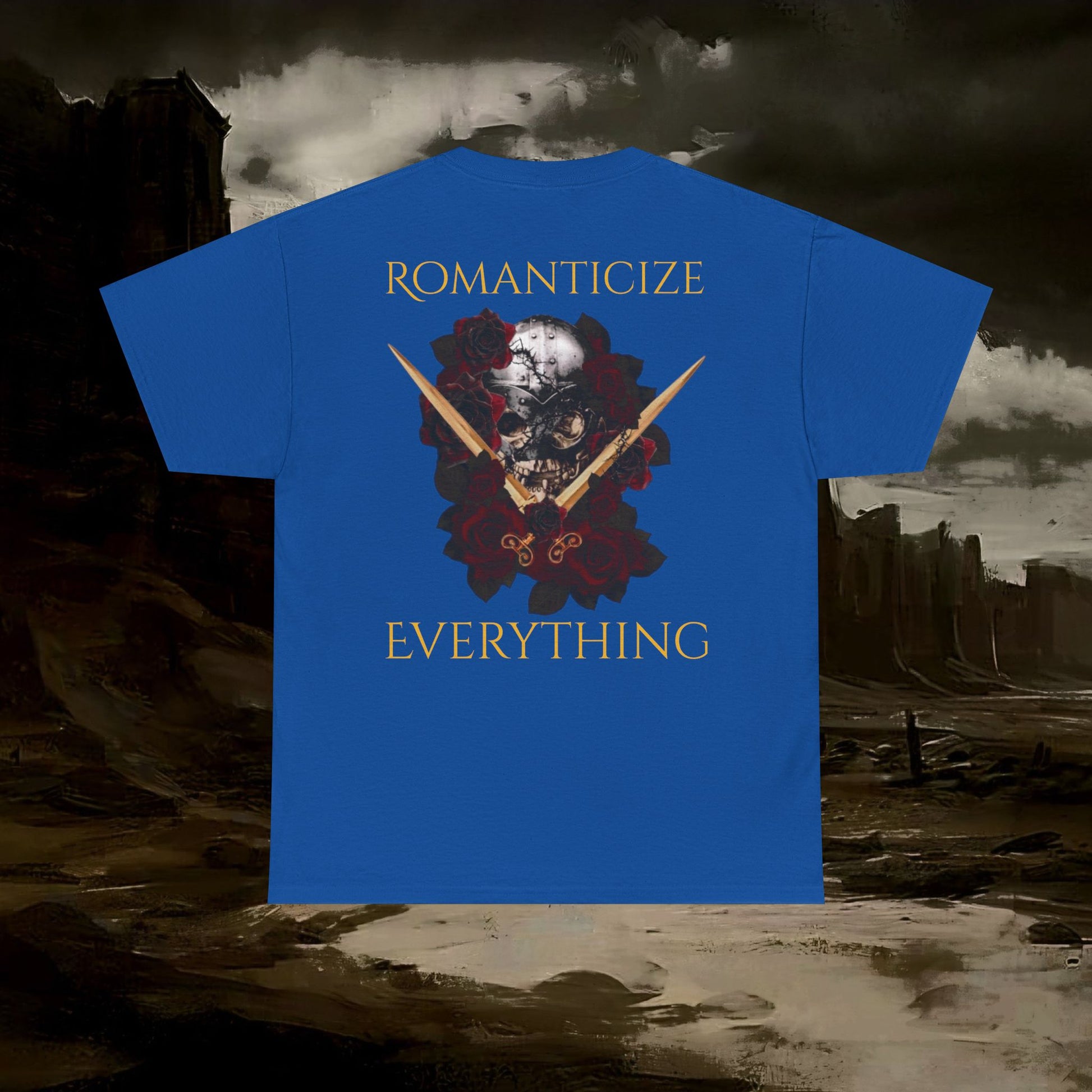 The Barbarian's Fate Medieval Fantasy Inspired Graphic T-Shirt Back Version