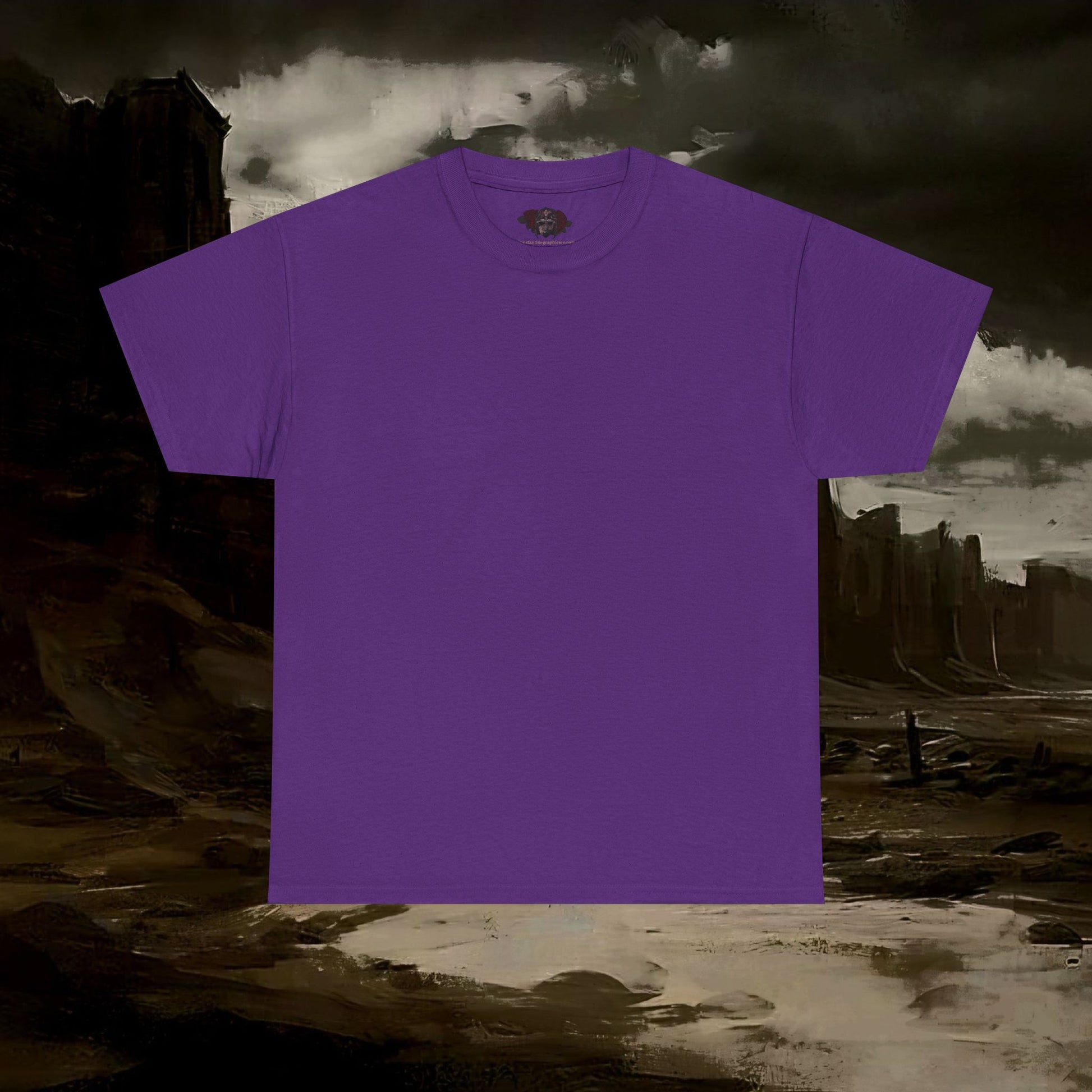 The Barbarian's Fate Medieval Fantasy Inspired Graphic T-Shirt Back Version