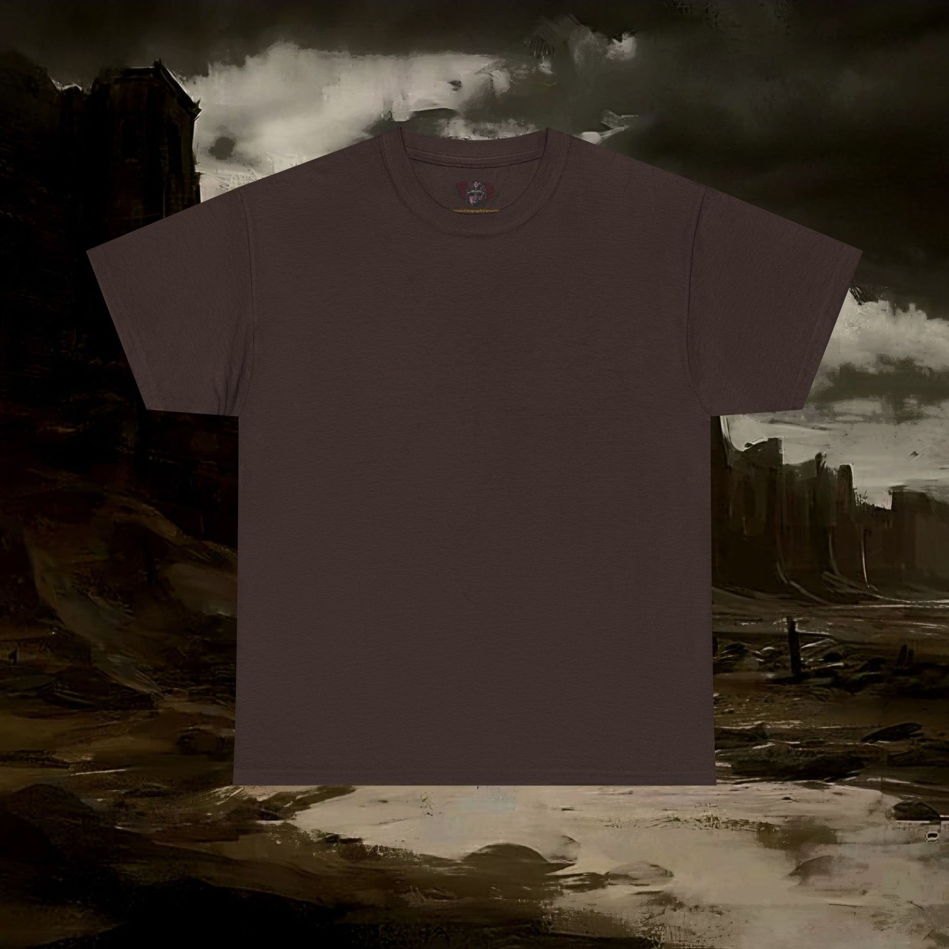 The Barbarian's Mirror Graphic T-Shirt Dark Fantasy Medieval Inspired Tee. Back Version