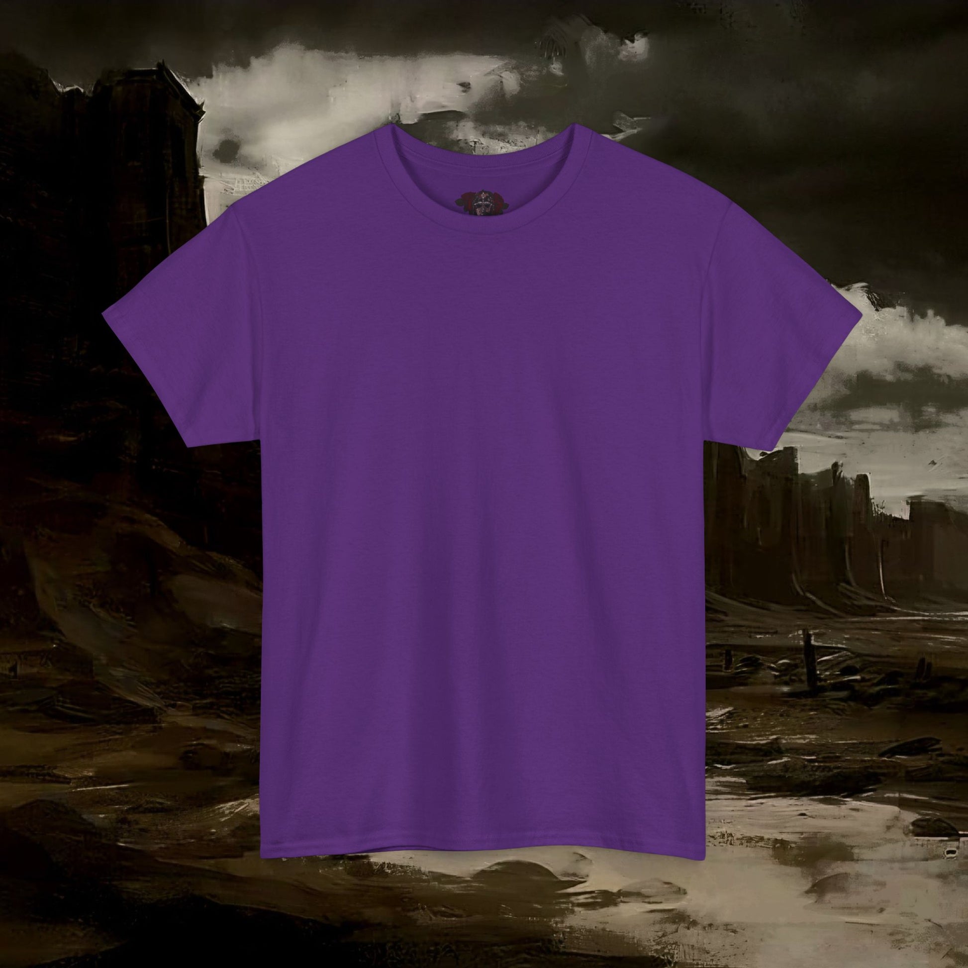 The Barbarian's Mirror Graphic T-Shirt Dark Fantasy Medieval Inspired Tee. Back Version