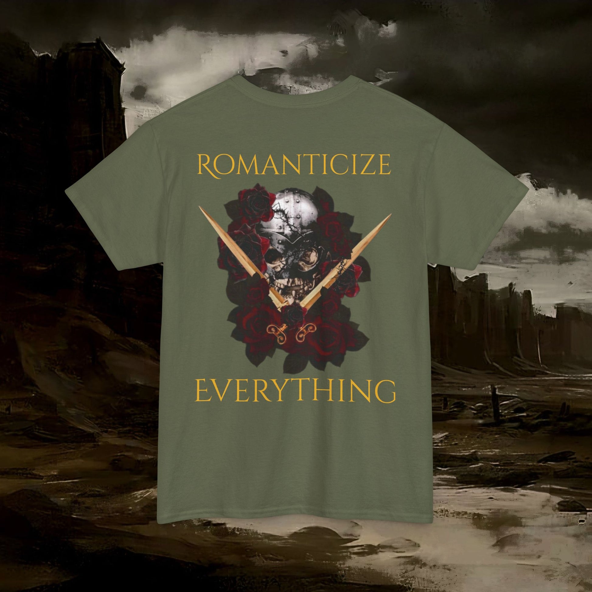 The Barbarian's Fate Medieval Fantasy Inspired Graphic T-Shirt Back Version
