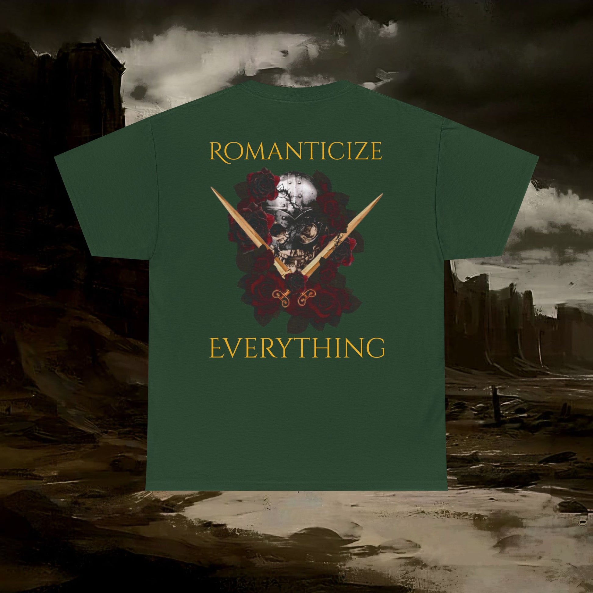 The Barbarian's Fate Medieval Fantasy Inspired Graphic T-Shirt Back Version