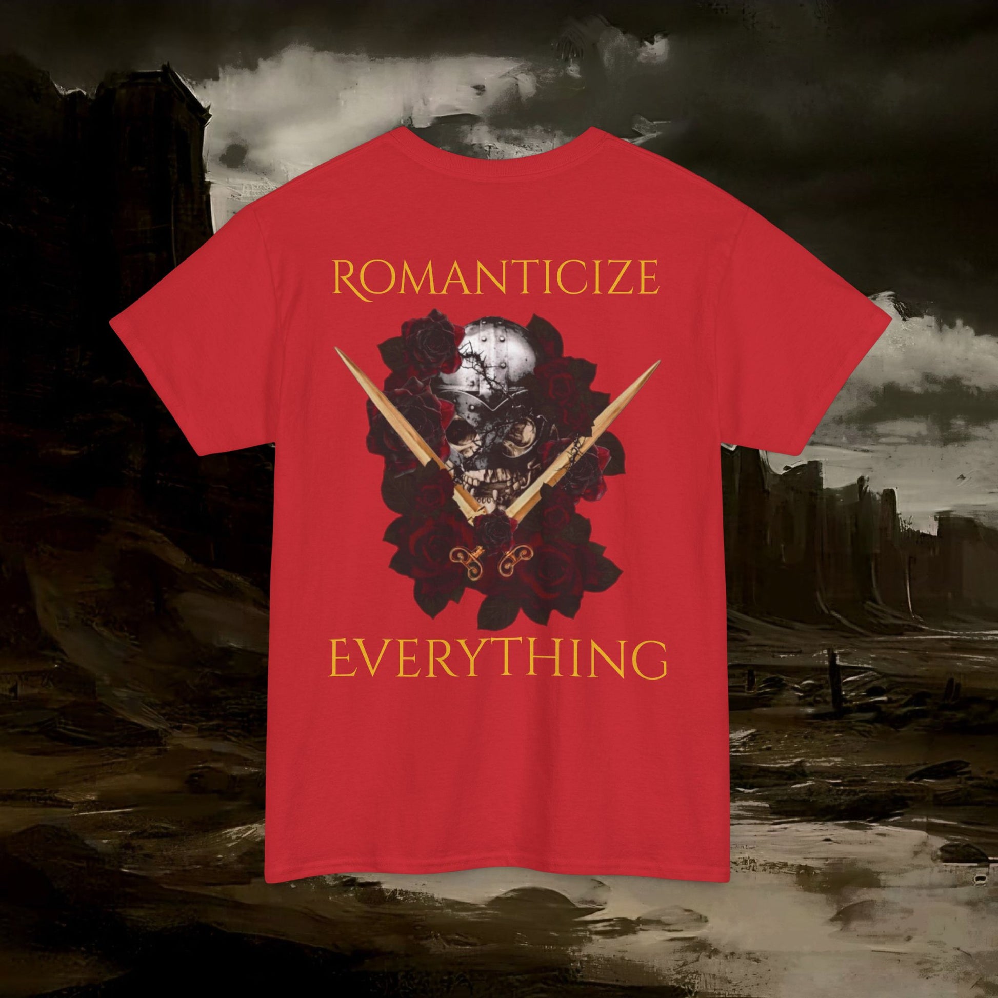 The Barbarian's Fate Medieval Fantasy Inspired Graphic T-Shirt Back Version