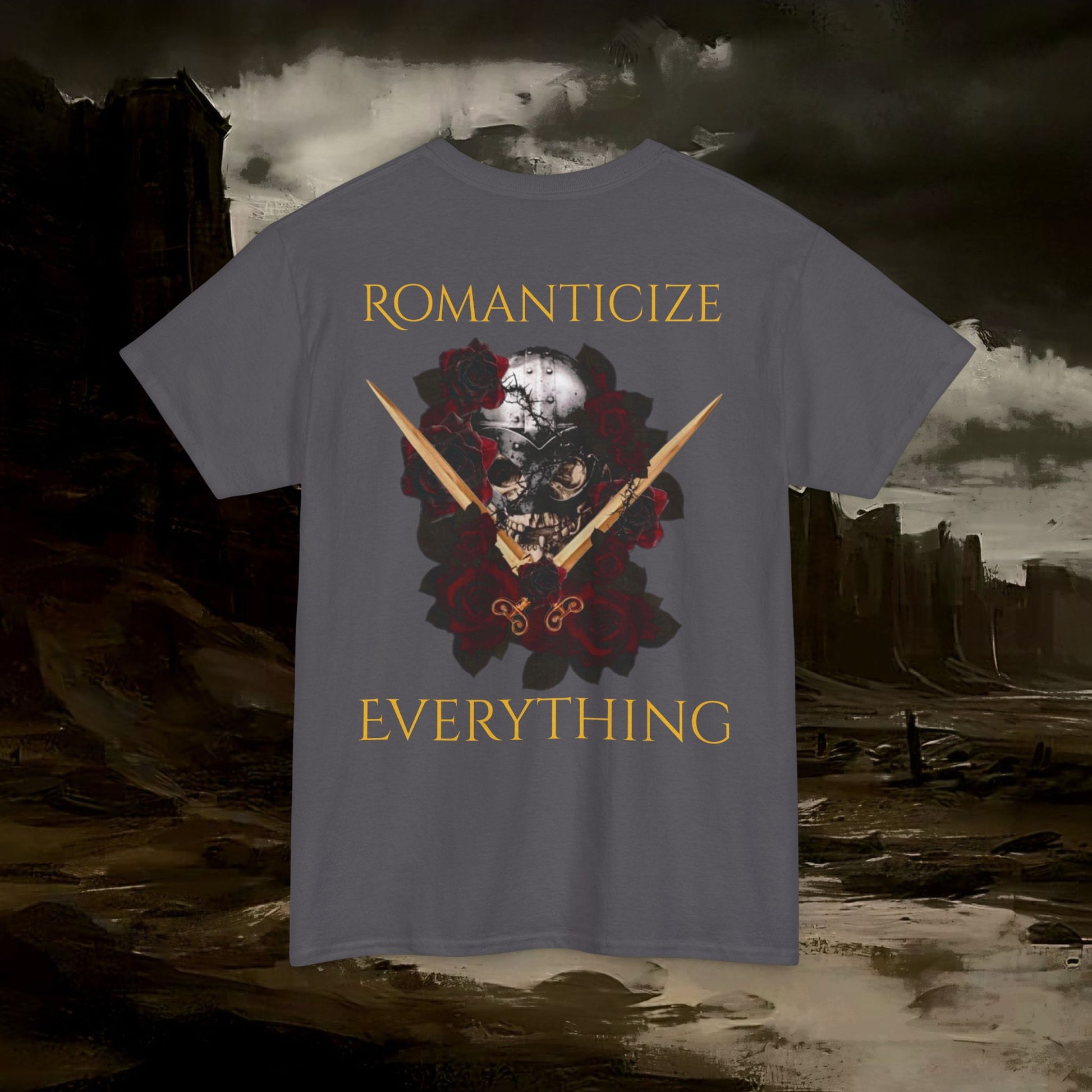 The Barbarian's Fate Medieval Fantasy Inspired Graphic T-Shirt Back Version