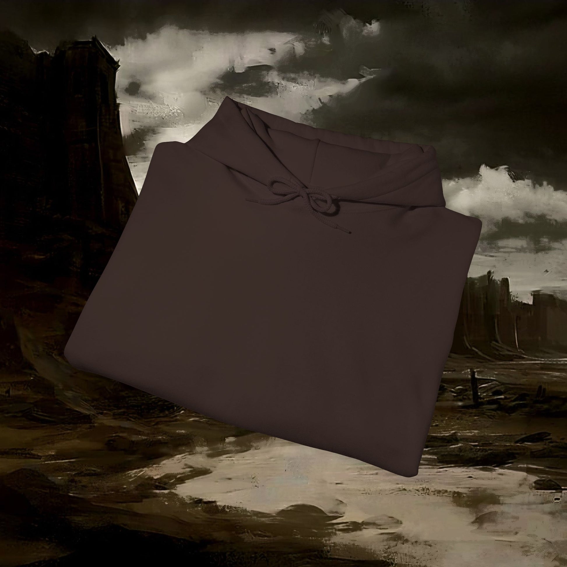 The Barbarian's Fate Medieval Dark Fantasy Inspired Graphic Hoodie back version