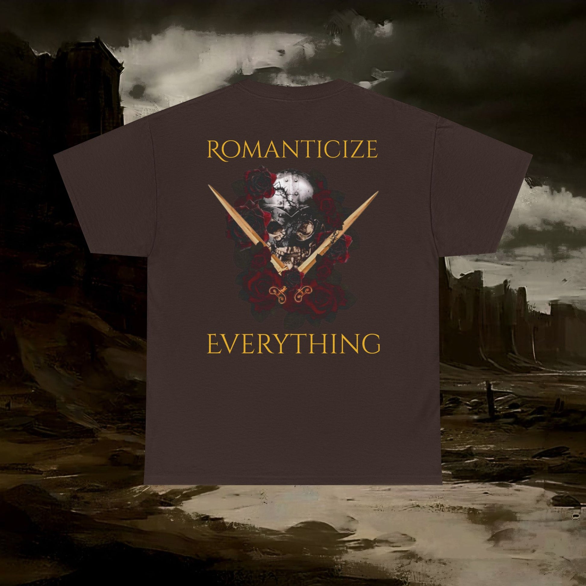 The Barbarian's Fate Medieval Fantasy Inspired Graphic T-Shirt Back Version