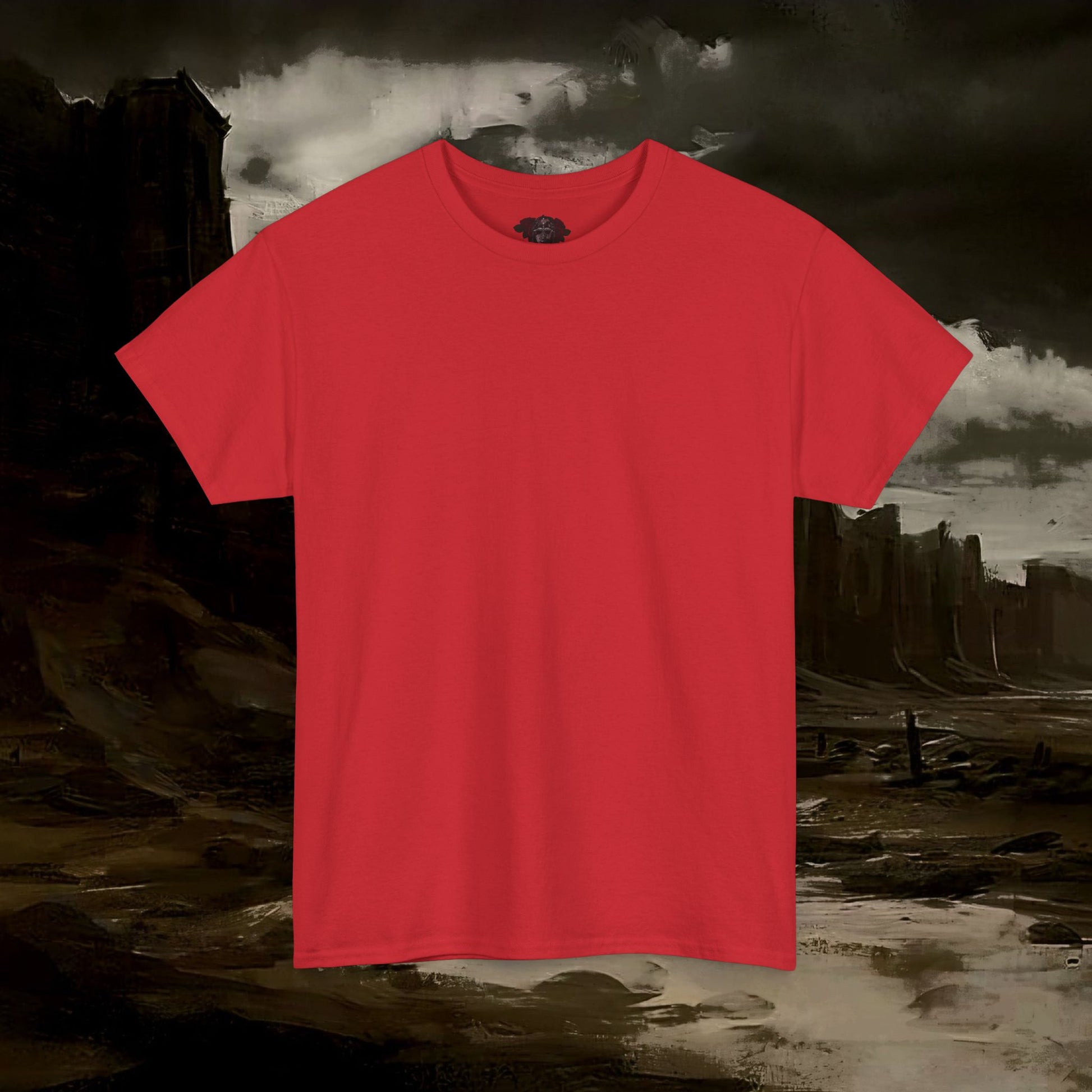 The Barbarian's Fate Medieval Fantasy Inspired Graphic T-Shirt Back Version