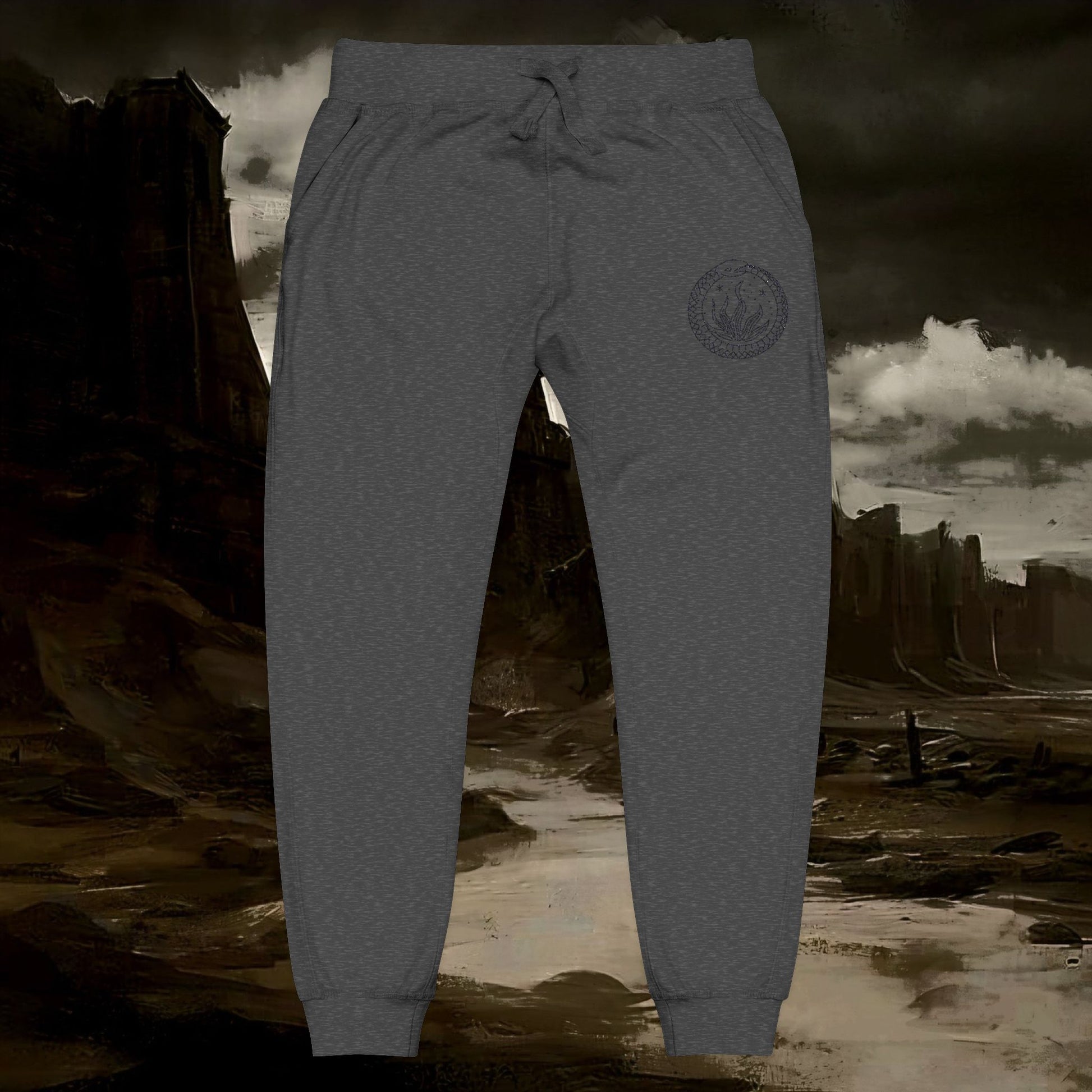 Unisex Fleece Sweatpants ( Esoteric Embroidery)