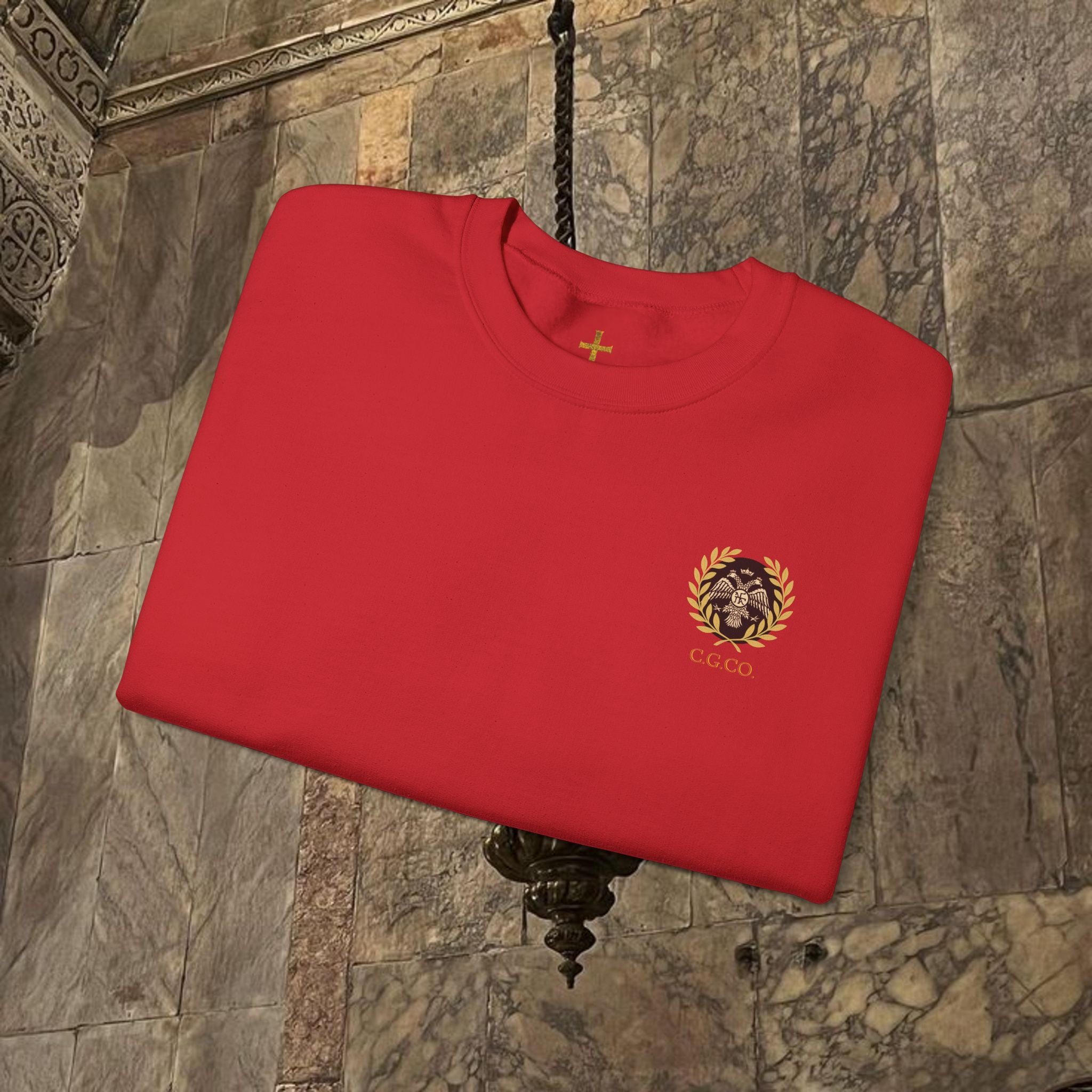 The Kings Fate Byzantine Inspired Graphic Crewneck Sweatshirt Back Version