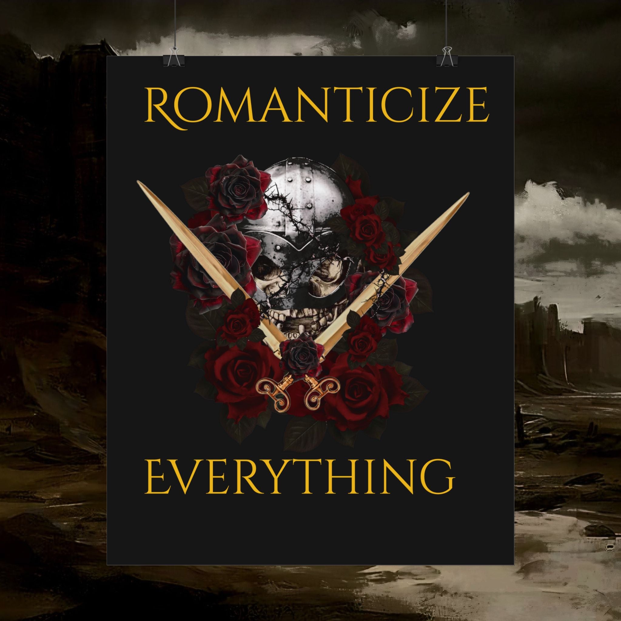 The Barbarian's Fate Early Medieval Fantasy Saxon themed Rolled Posters