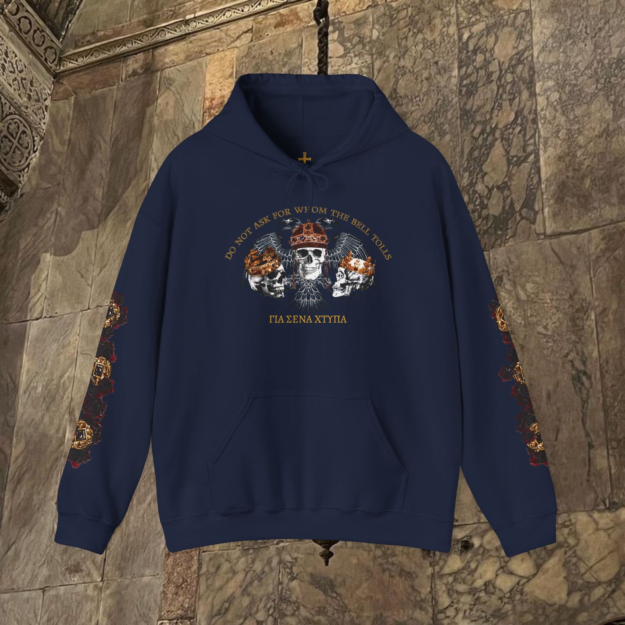 The Kings Fate Byzantine Inspired Graphic Hoodie Front Version