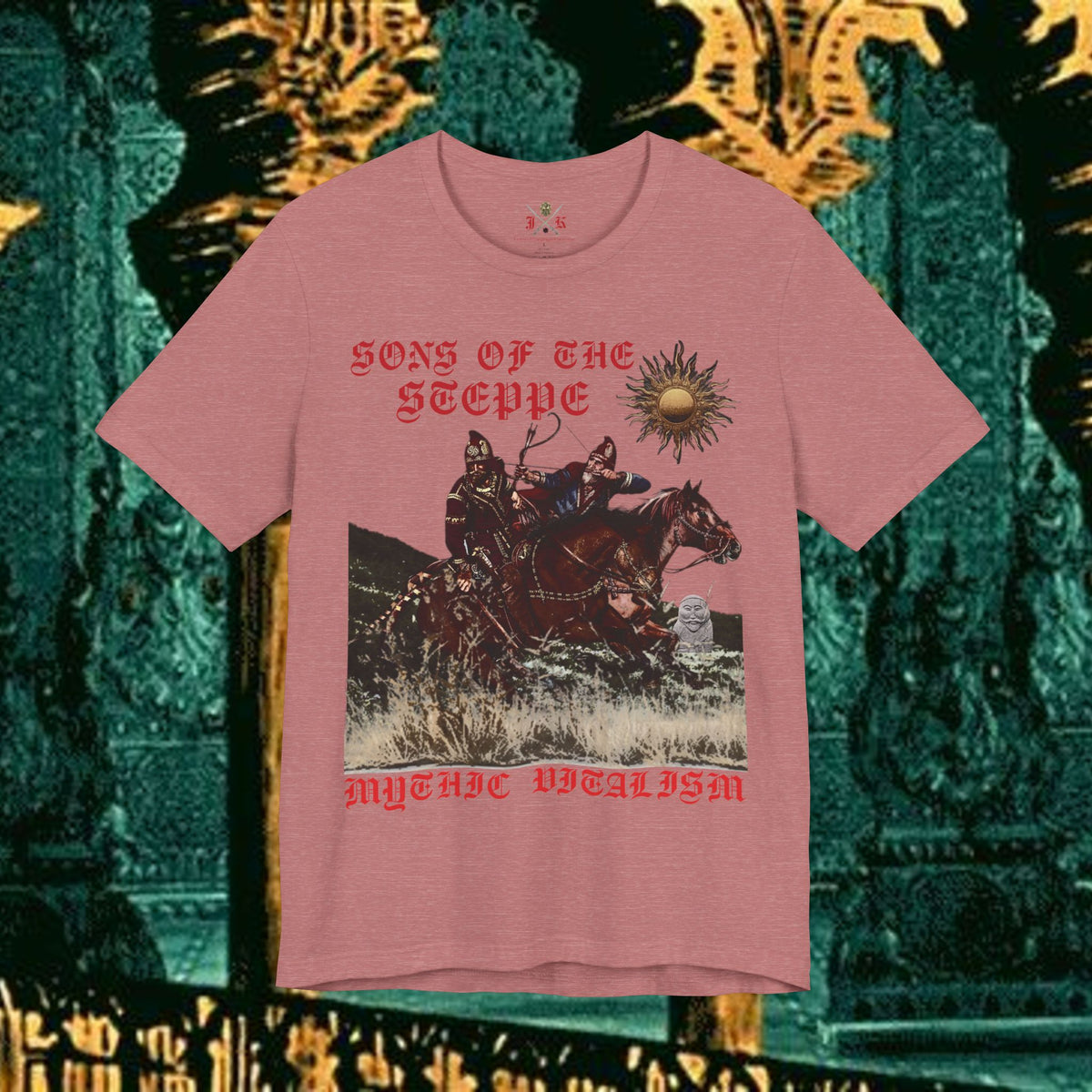 Sons of the Steppe Graphic Tee Mythical Medieval Fantasy Inspired Graphic T Shirt Front Version