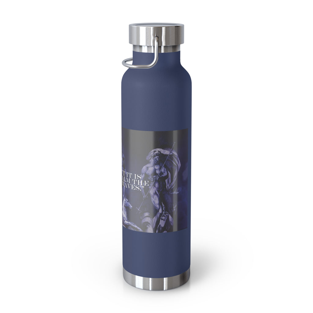 Neptune waterbottle Stylish Insulated Water Bottle for Outdoor Adventures, Motivational Fitness Water Bottle, Copper Vacuum Flask for Gym, Travel and Beach