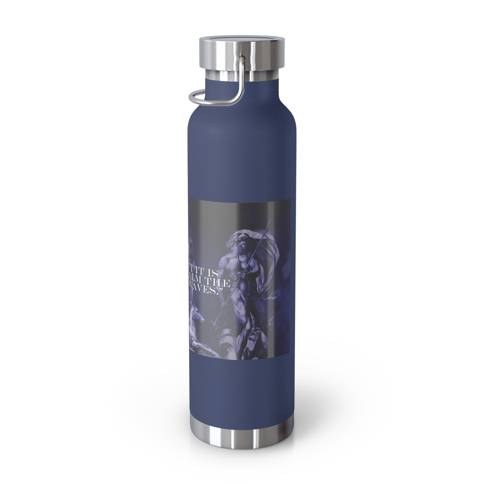 Neptune waterbottle Stylish Insulated Water Bottle for Outdoor Adventures, Motivational Fitness Water Bottle, Copper Vacuum Flask for Gym, Travel and Beach
