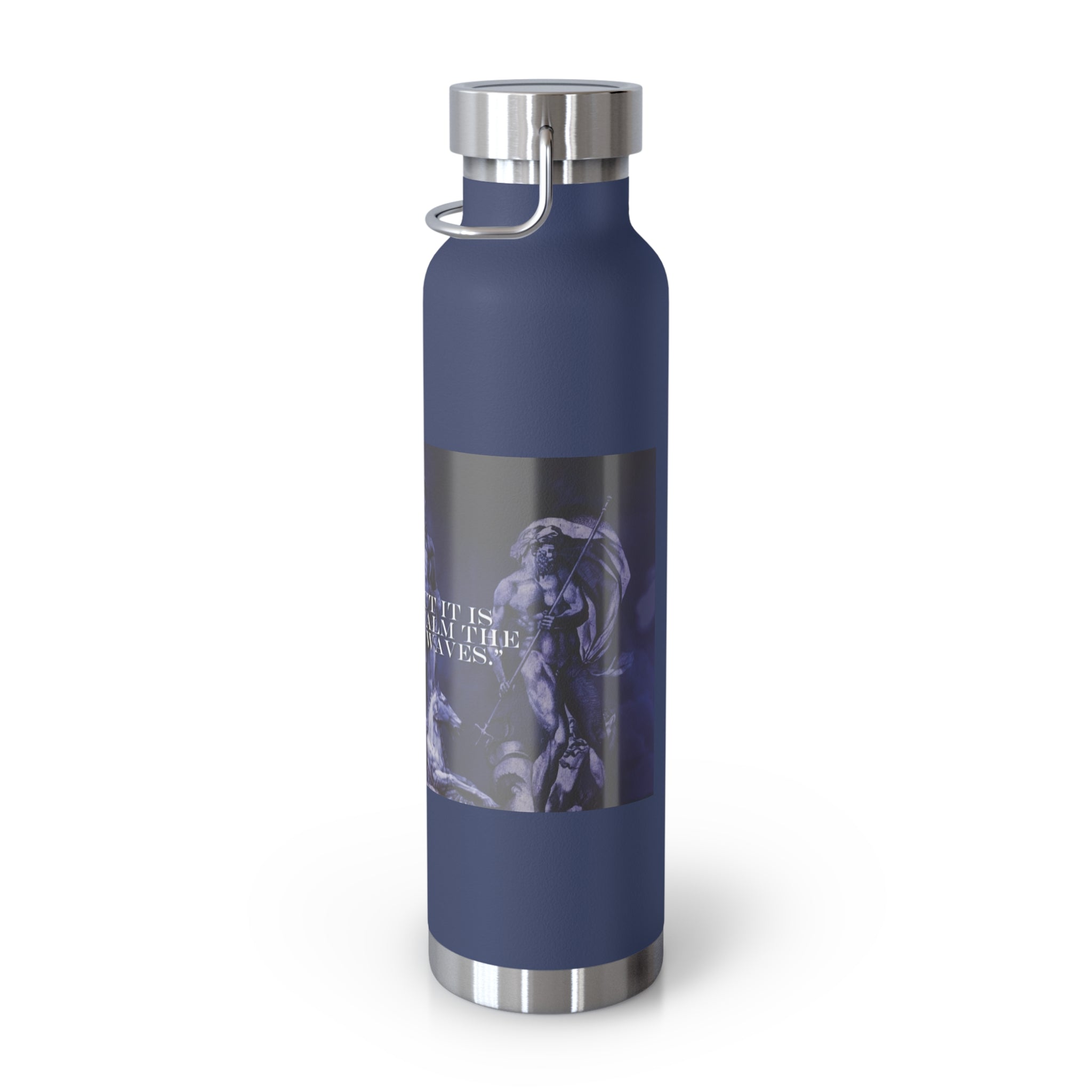 Neptune waterbottle Stylish Insulated Water Bottle for Outdoor Adventures, Motivational Fitness Water Bottle, Copper Vacuum Flask for Gym, Travel and Beach