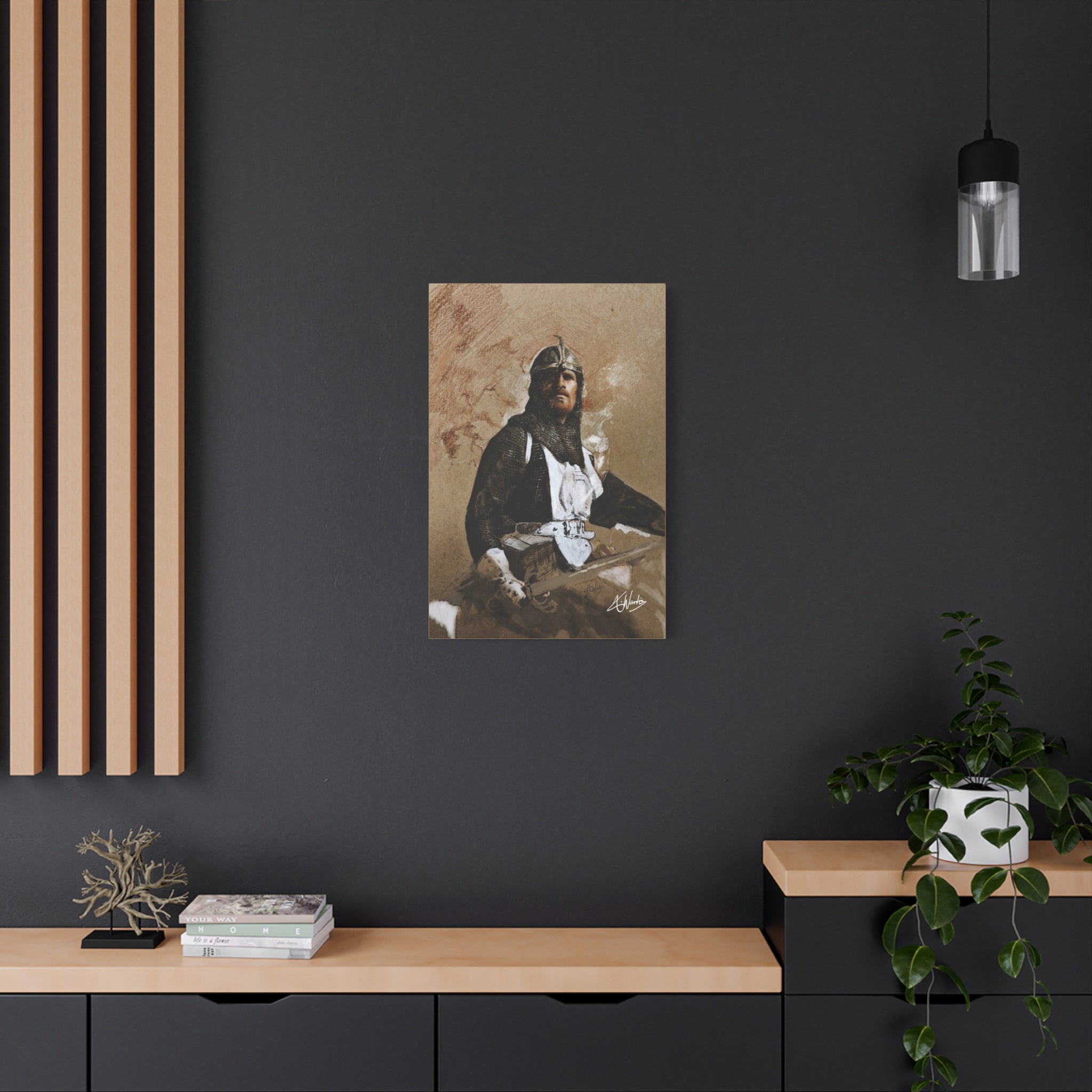 The Knight's Rest Medieval Fantasy Canvas