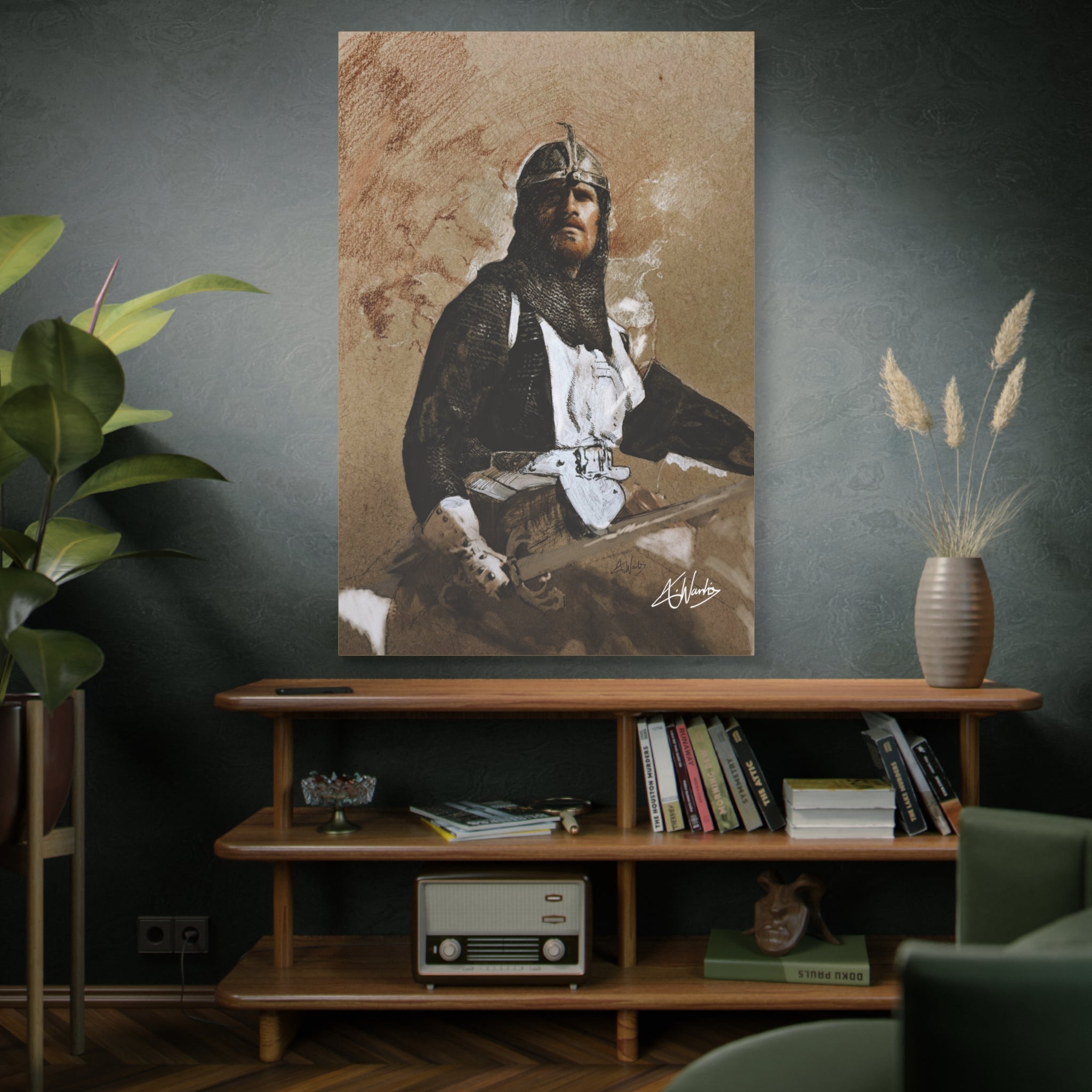 The Knight's Rest Medieval Fantasy Canvas