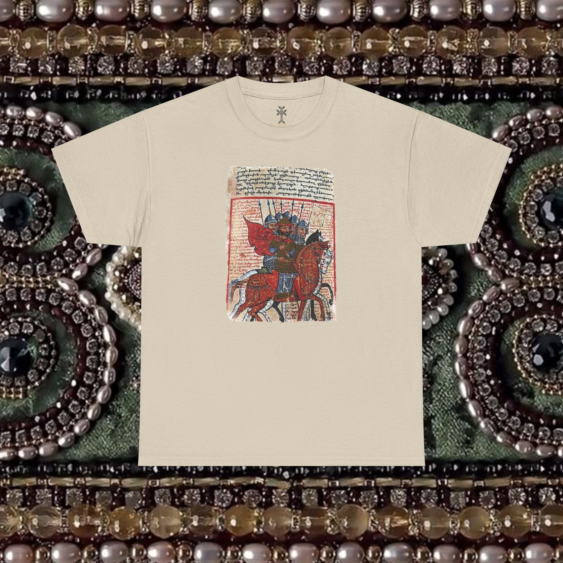 Armenian Warriors Ancient Manuscript Graphic T-Shirt Shirt