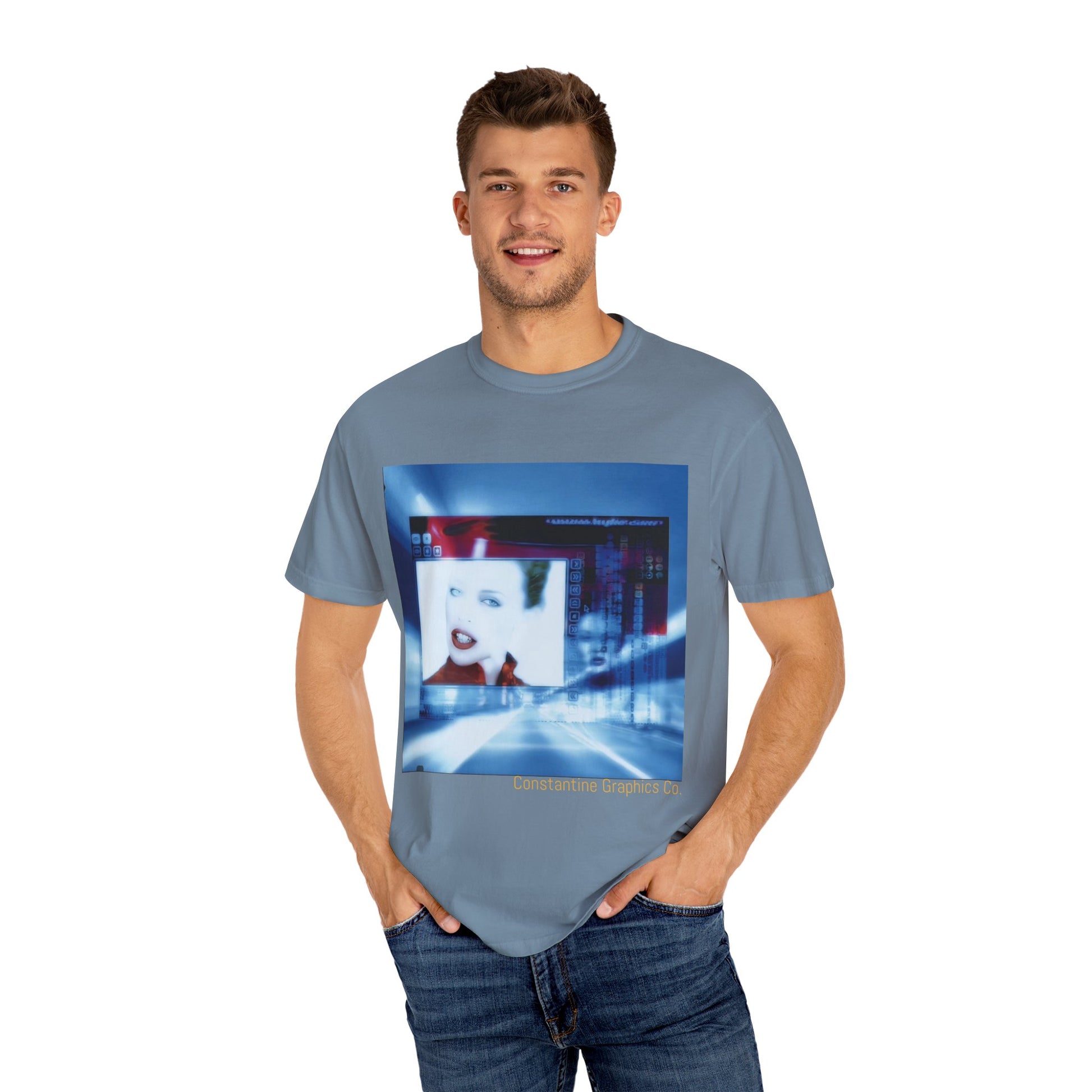 Digital Pop up Cyber Y2k Graphic TShirt