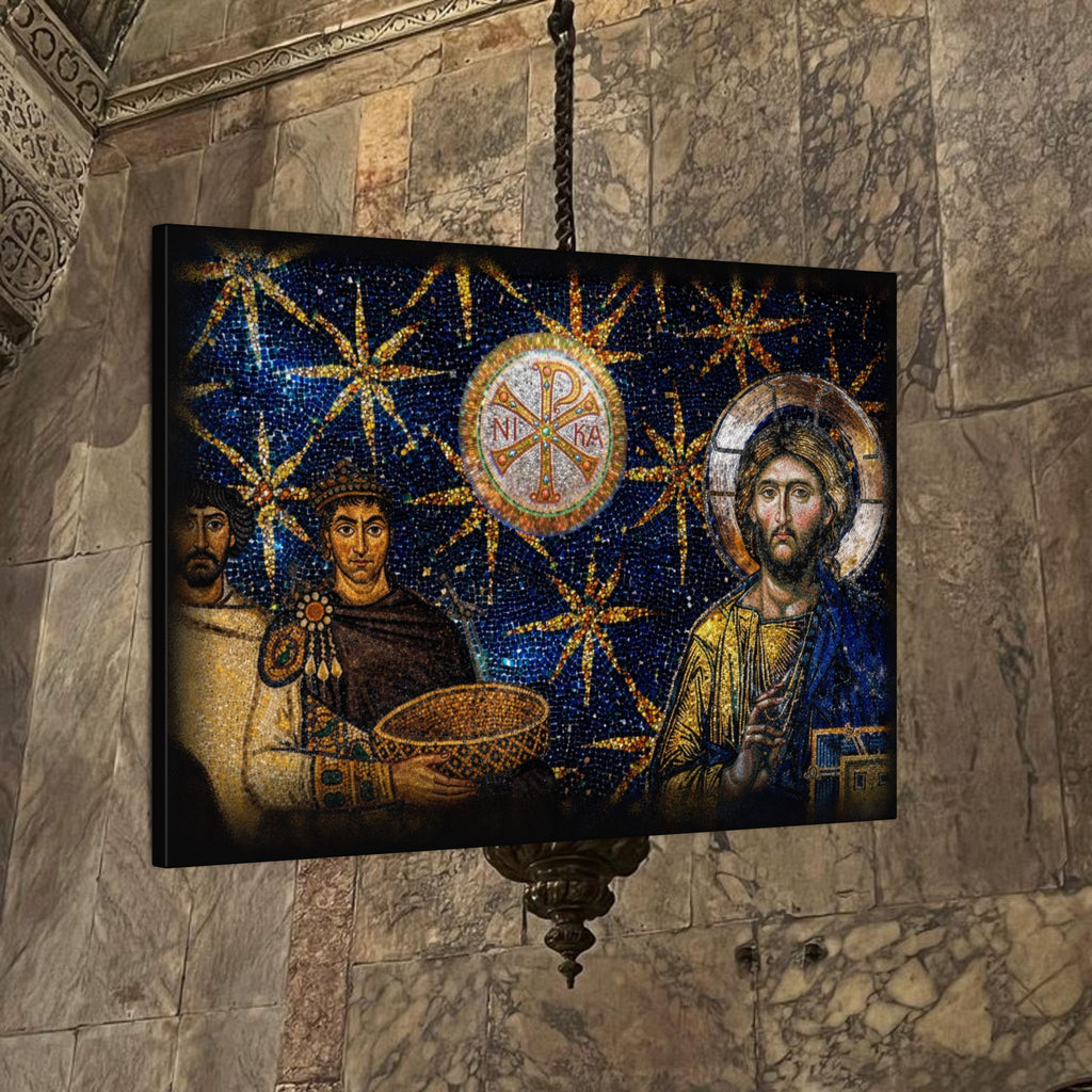Justinian's Glory Byzantine Late Roman Inspired Matte Canvas, Stretched, (Multi-Size)