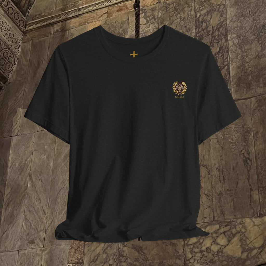 The Kings Fate Byzantine Inspired Cotton Graphic T-shirt Back version