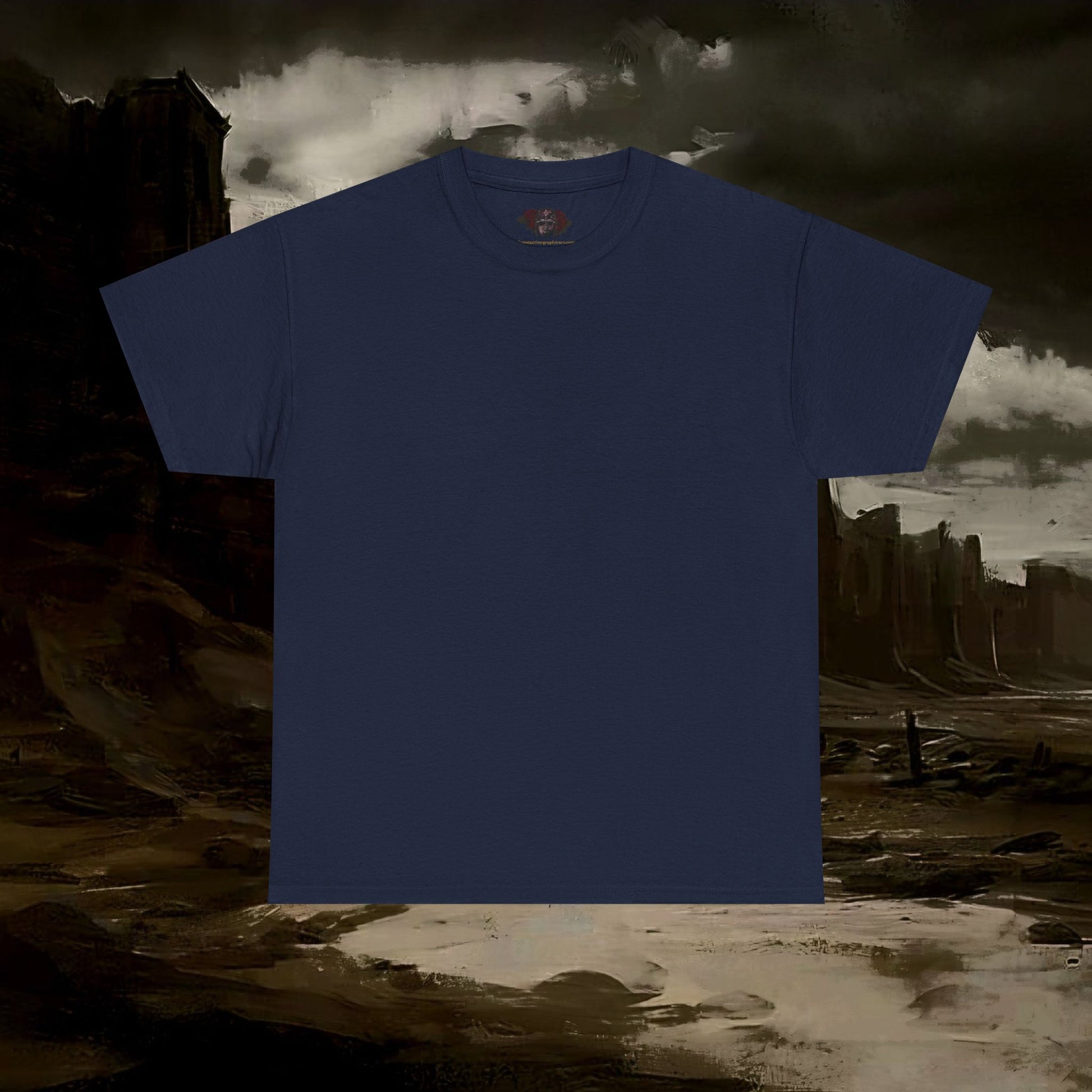 The Barbarian's Fate Medieval Fantasy Inspired Graphic T-Shirt Back Version