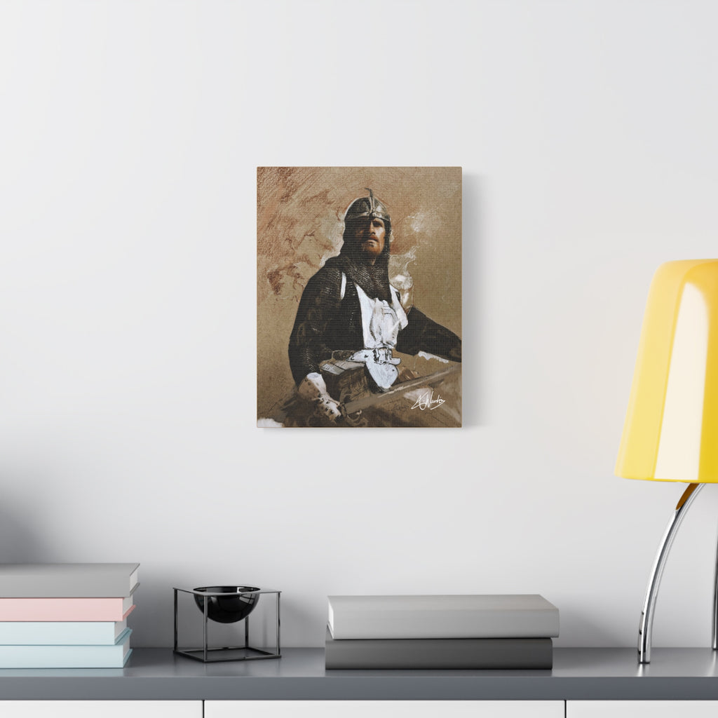 The Knight's Rest Medieval Fantasy Canvas