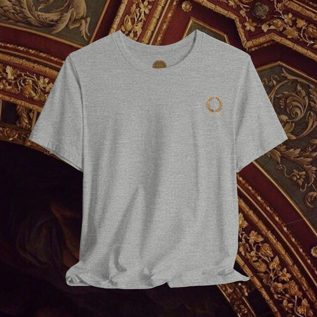 Guardian of the Temple Classically- Inspired Cotton Graphic T Shirt Back Version