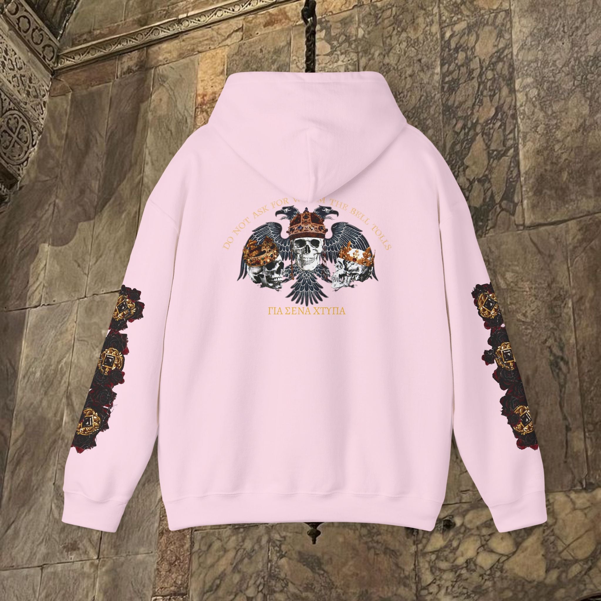 The Kings Fate Byzantine Inspired Graphic Hoodie Back Version