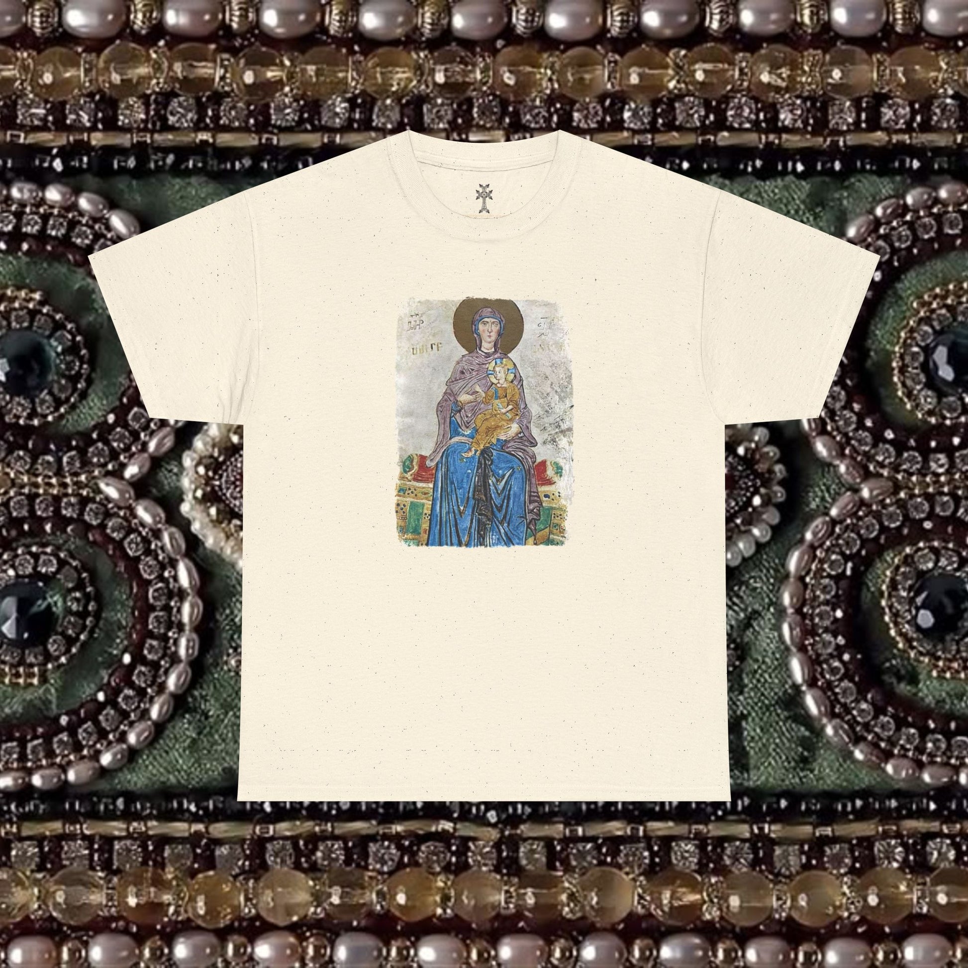 Armenian Manuscript Virgin and Christ Graphic T-Shirt