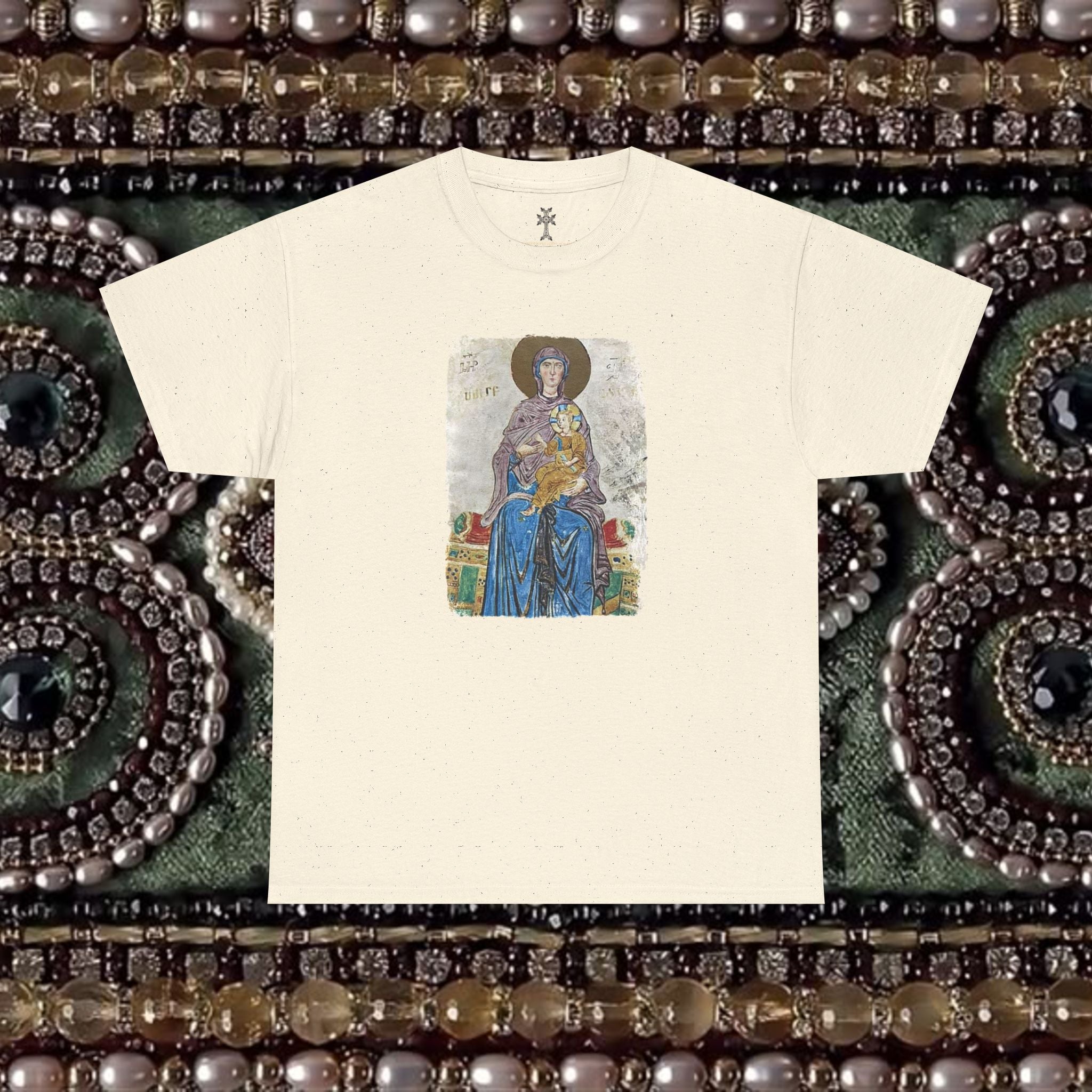 Medieval Armenian Manuscript Art Cotton Graphic T-Shirt